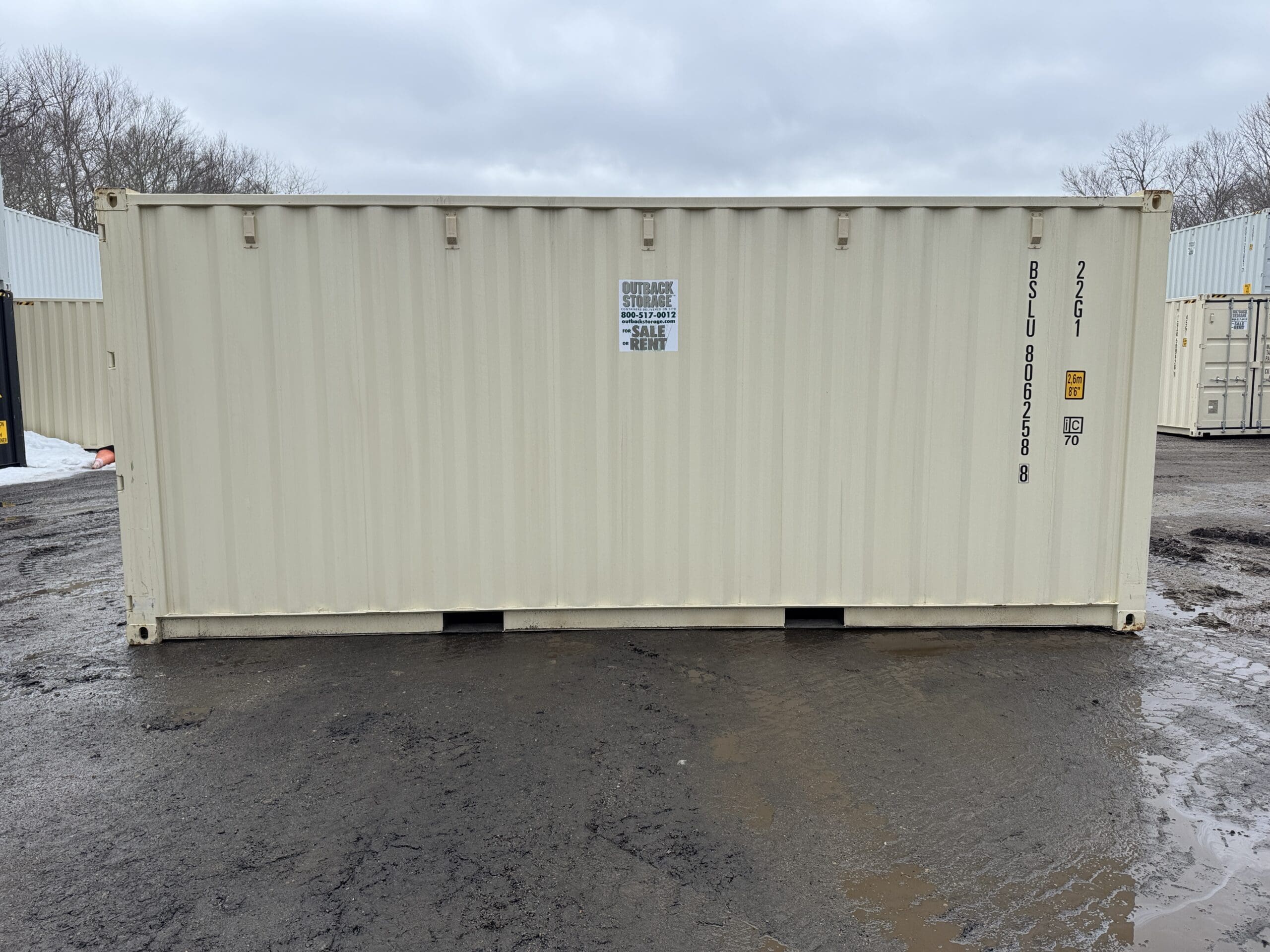 20ft New Shipping Container – Wind & Watertight – Beige — 20ft — new (image 7 of 12)