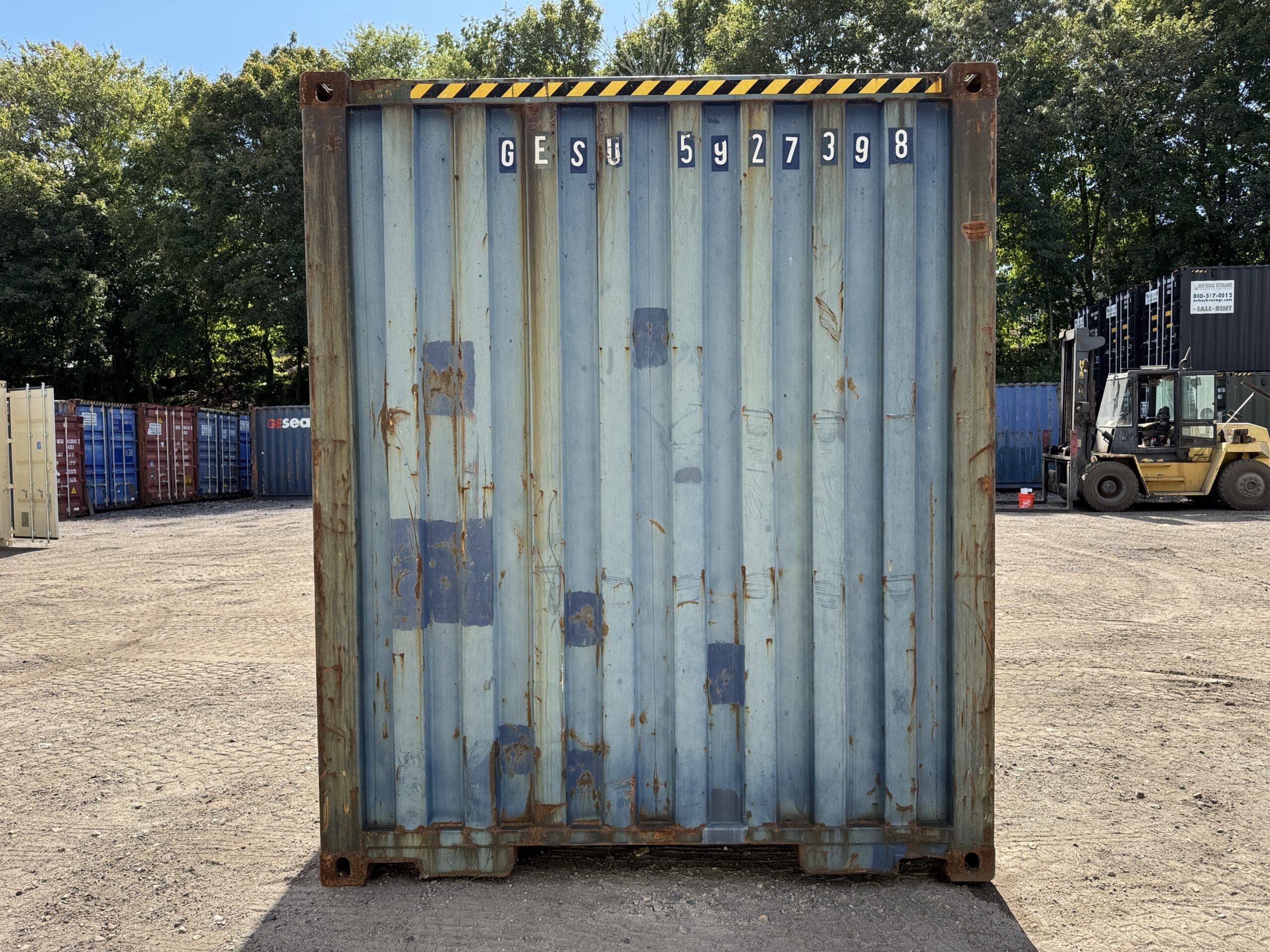 40ft Used High Cube Shipping Container – Wind & Watertight – Blue — 40ft — used (image 9 of 12)
