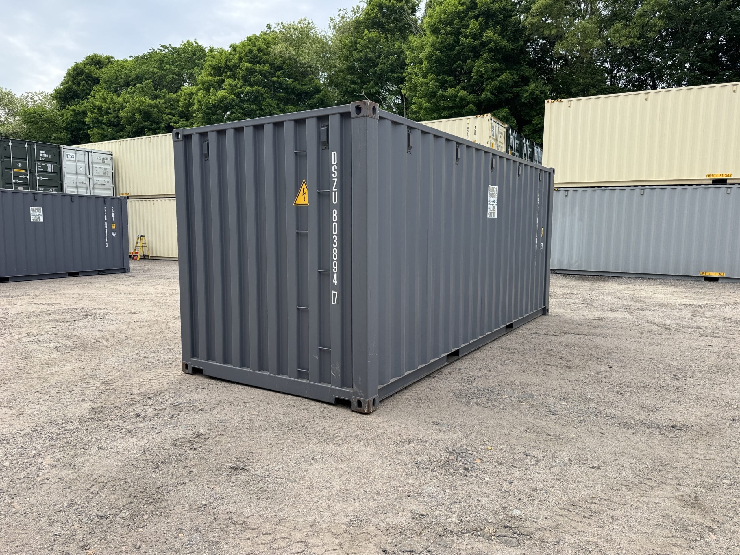 20ft New Shipping Container – Wind & Watertight – Gray — 20ft — new (image 12 of 12)