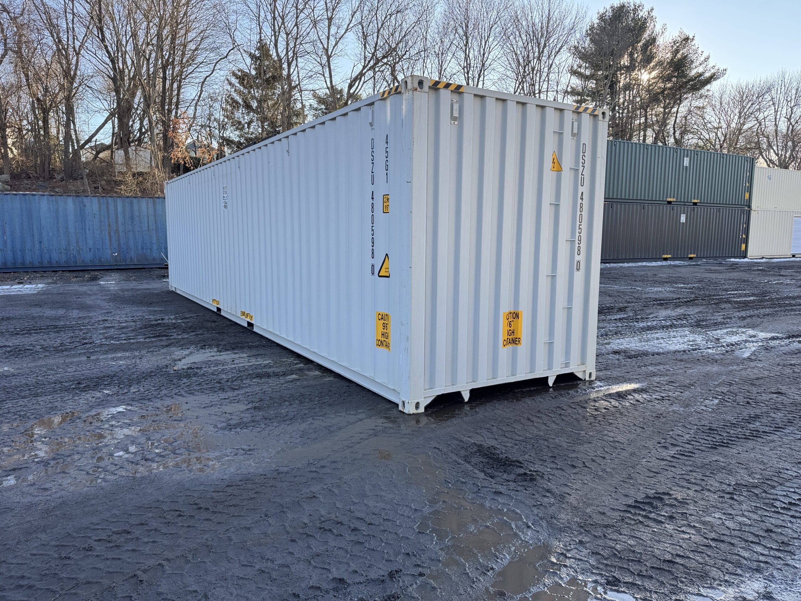 40ft New High Cube Shipping Container – Wind & Watertight – Lt Gray — 40ft — new (image 10 of 12)