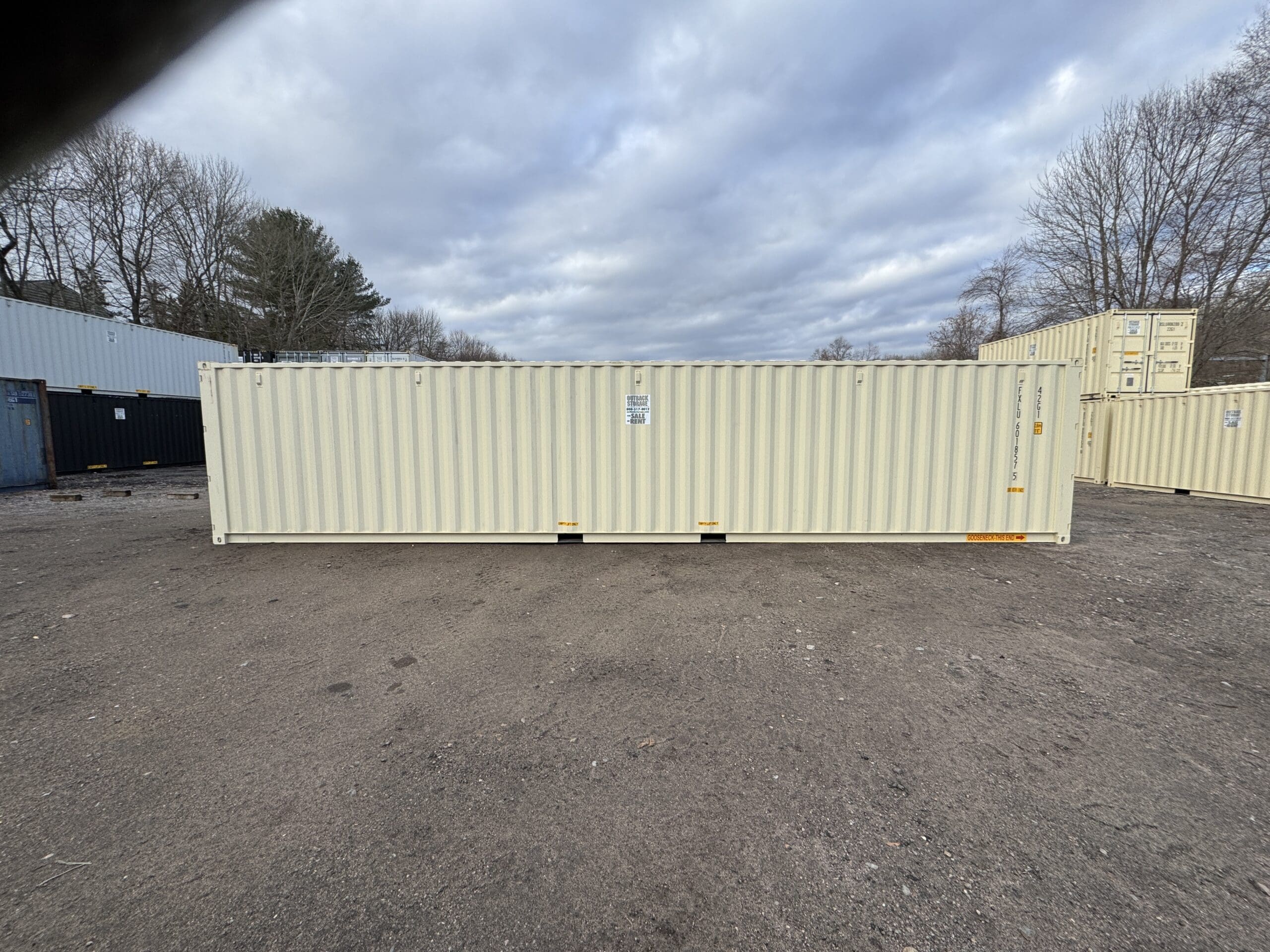 40ft New Shipping Container – Wind & Watertight – Beige — 40ft — new (image 10 of 12)