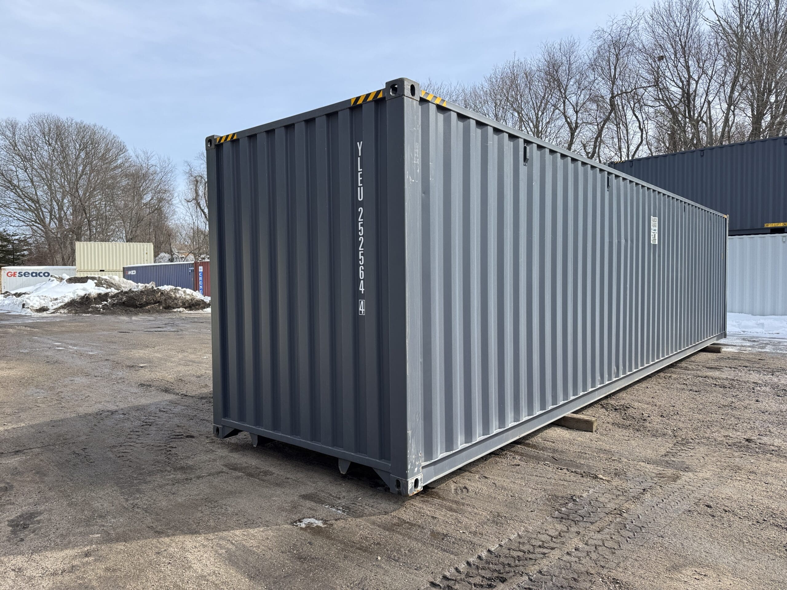 40ft New High Cube Shipping Container – Wind & Watertight – Dk Gray — 40ft — new (image 3 of 12)