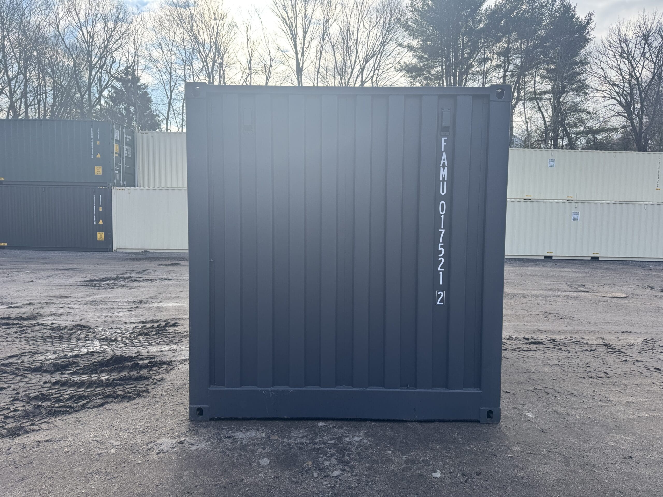 20ft Open Side New Shipping Container – Wind & Watertight – Gray — 20ft — new (image 11 of 12)