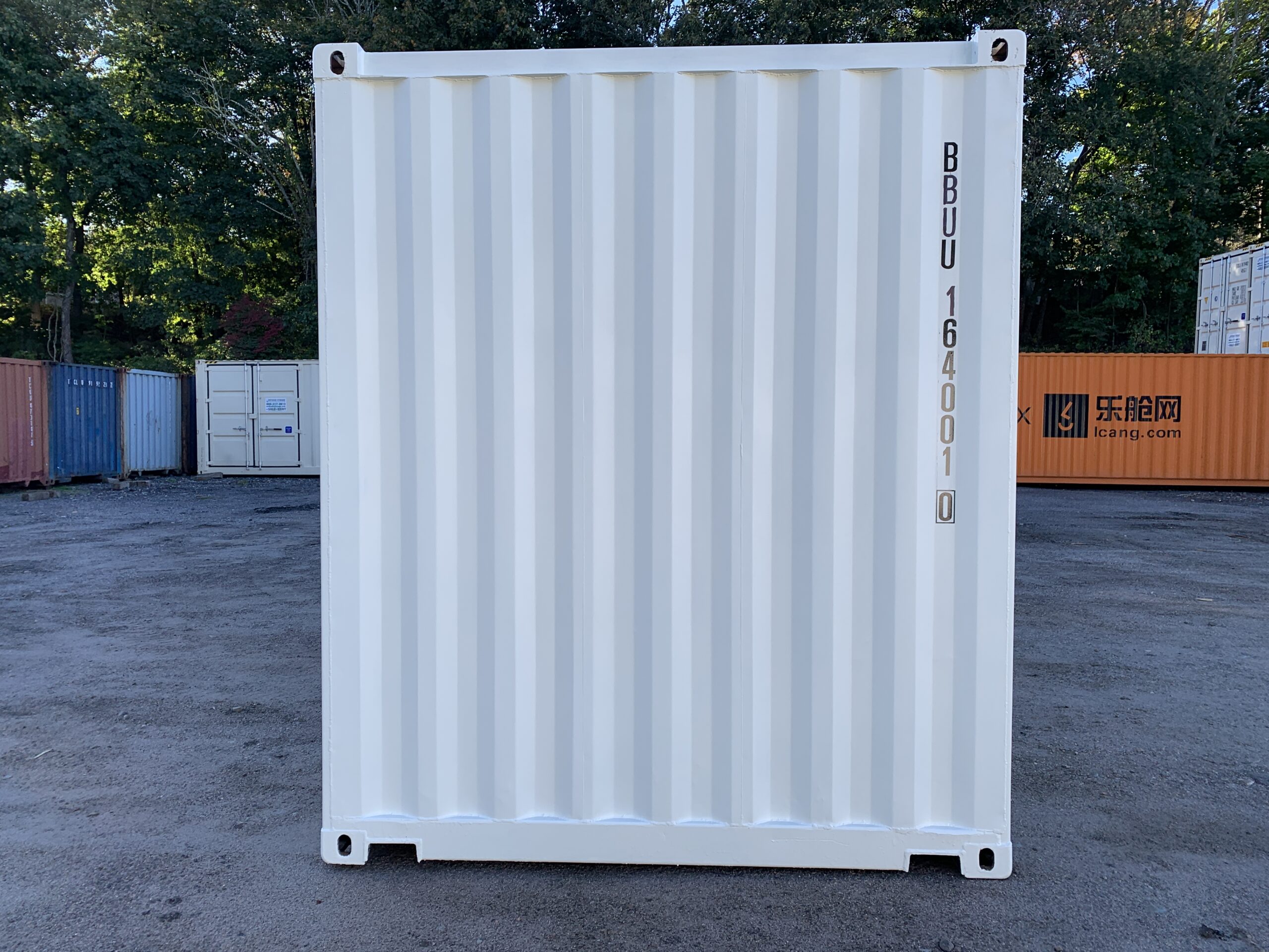 UNIQUE 16ft New High Cube Shipping / Storage Container – Wind & Watertight – White — 16ft — new (image 11 of 11)
