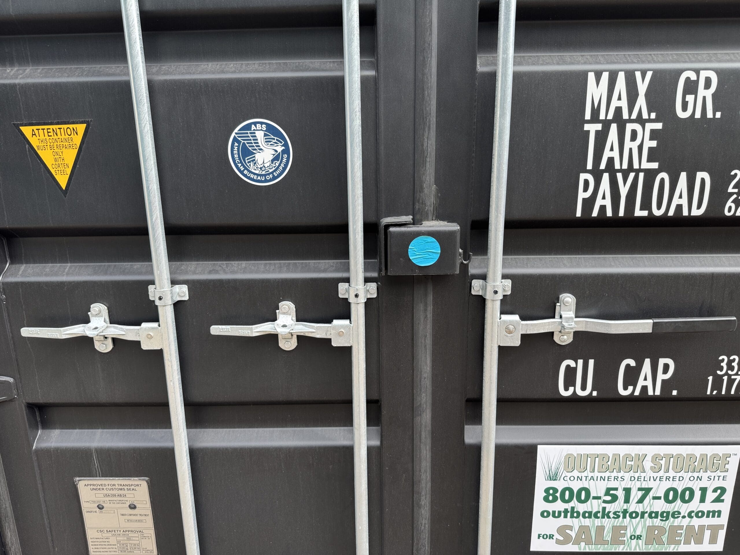 20ft New Shipping Container – Wind & Watertight – Black — 20ft — new (image 4 of 12)