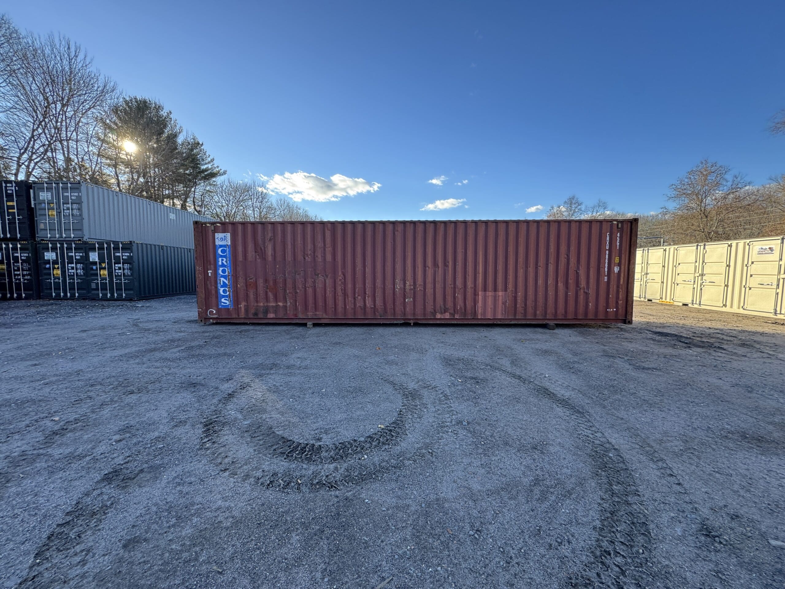 40ft Used High Cube Shipping Container – Wind & Watertight – Red — 40ft — used (image 7 of 12)