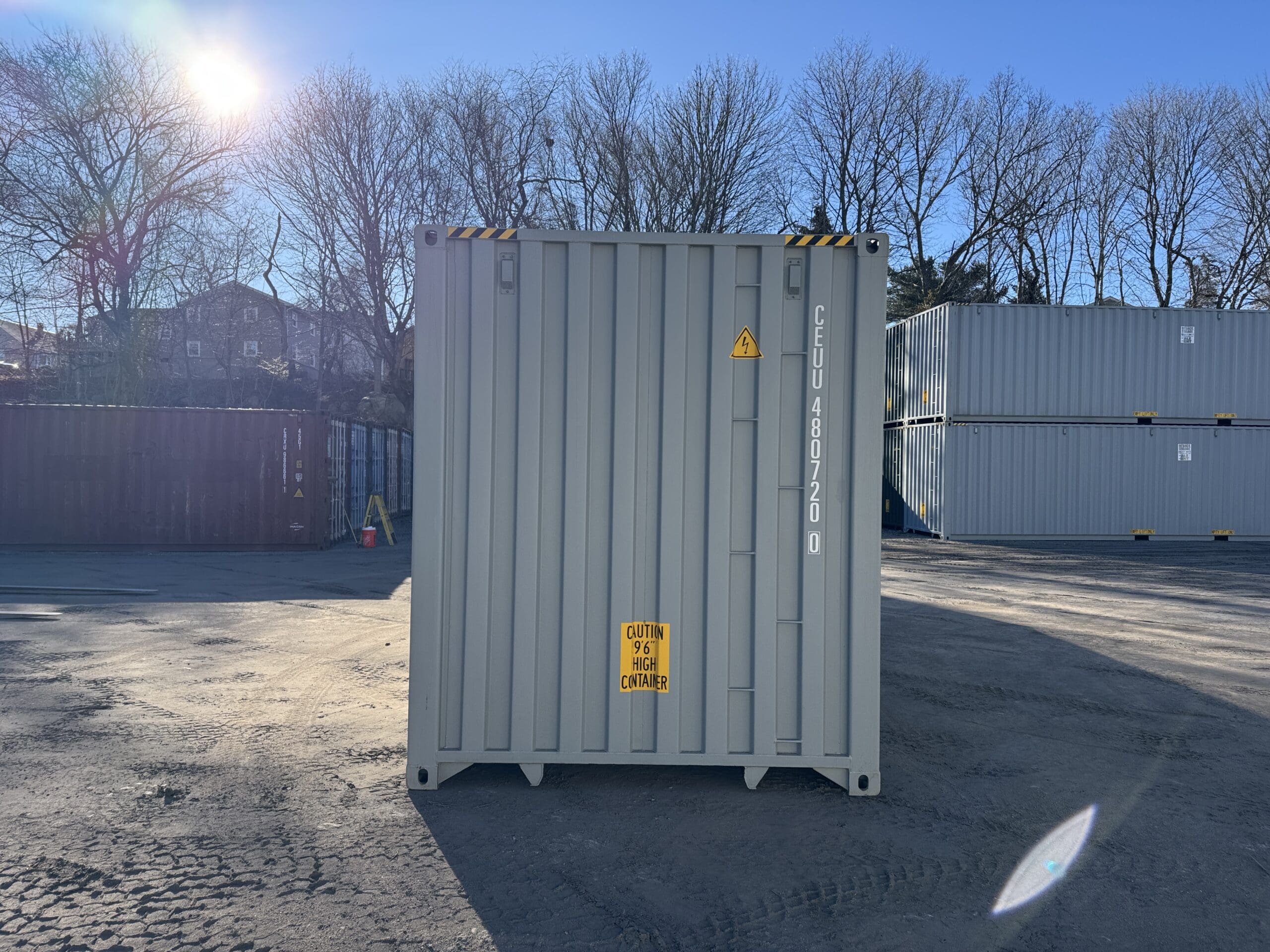40ft New High Cube Shipping Container – Wind & Watertight – Gray — 40ft — new (image 11 of 12)