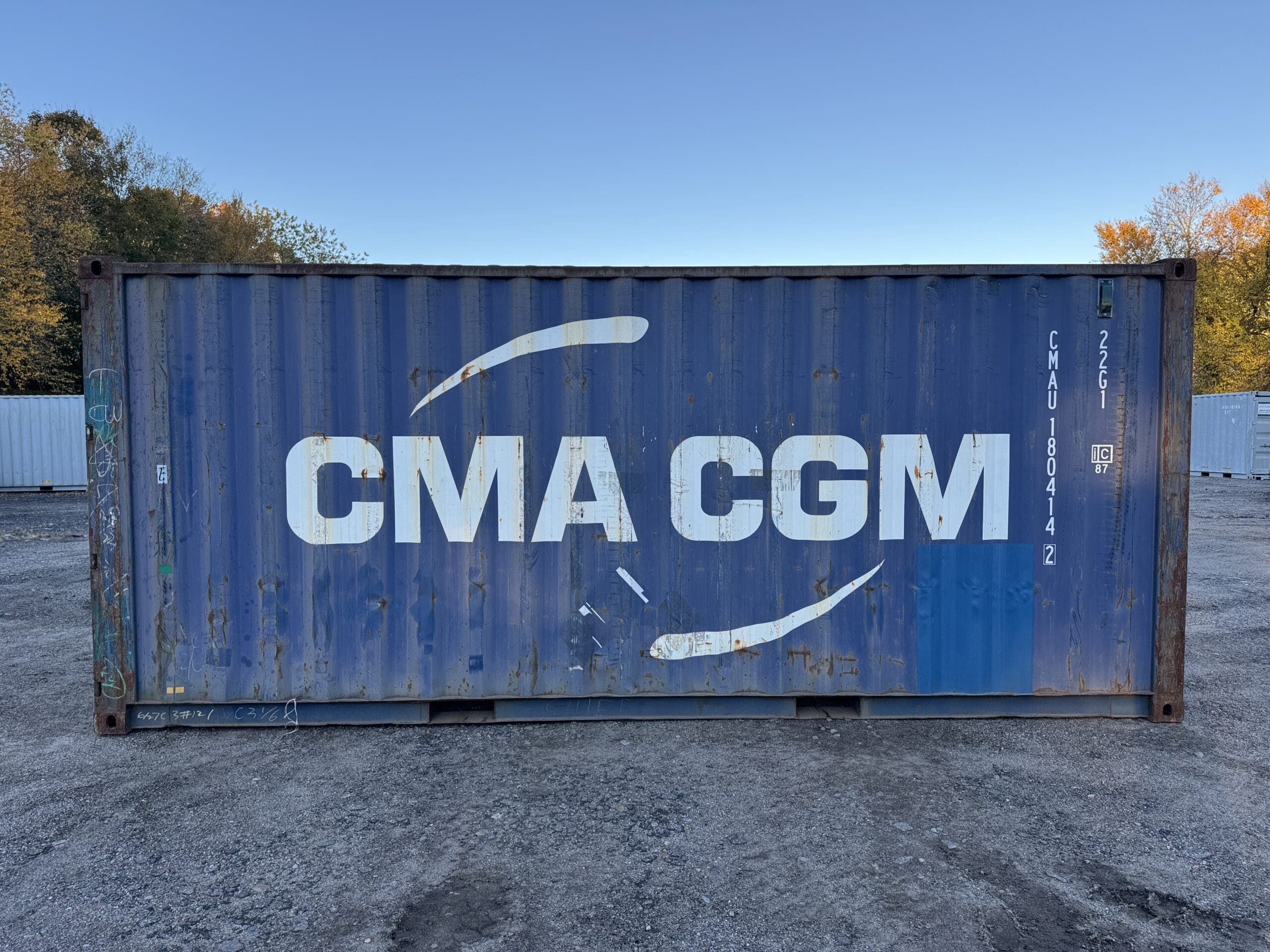 20ft Used Shipping Container – Wind & Watertight – Blue — 20ft — used (image 8 of 12)