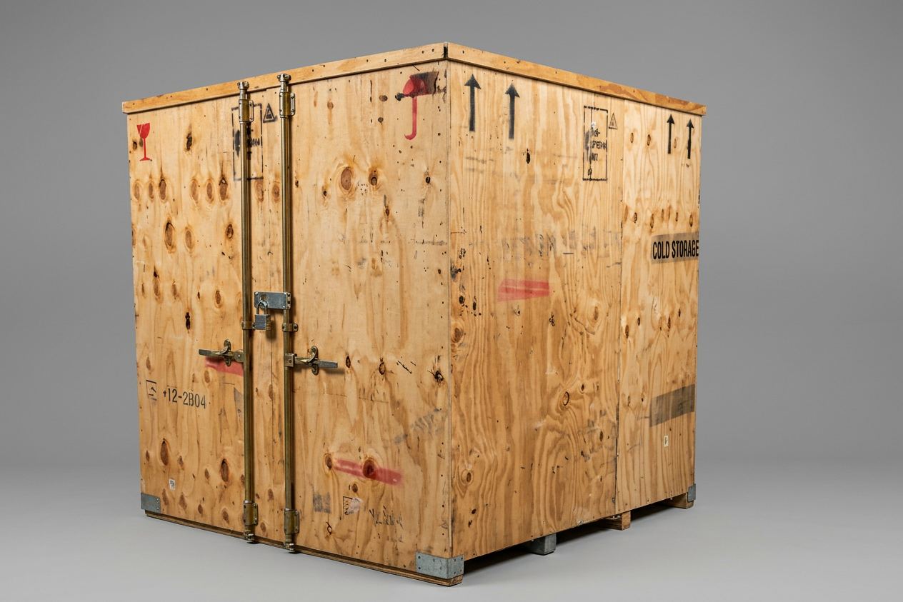 Refrigerated Storage Containers 20ft — Front Exterior View | Outback Shipping Containers Refrigerated Storage Containers – Reefers — 20ft refrigerated container (image 2 of 2)