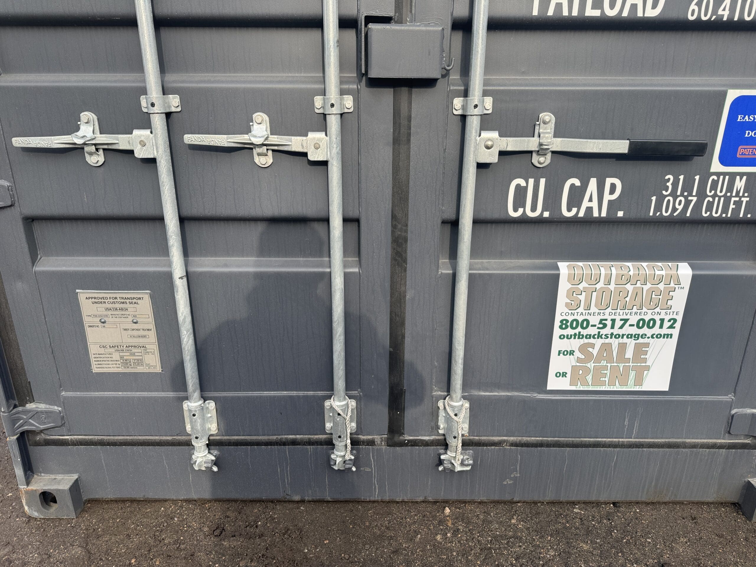 20ft Open Side New Shipping Container – Wind & Watertight – Gray — 20ft — new (image 6 of 12)