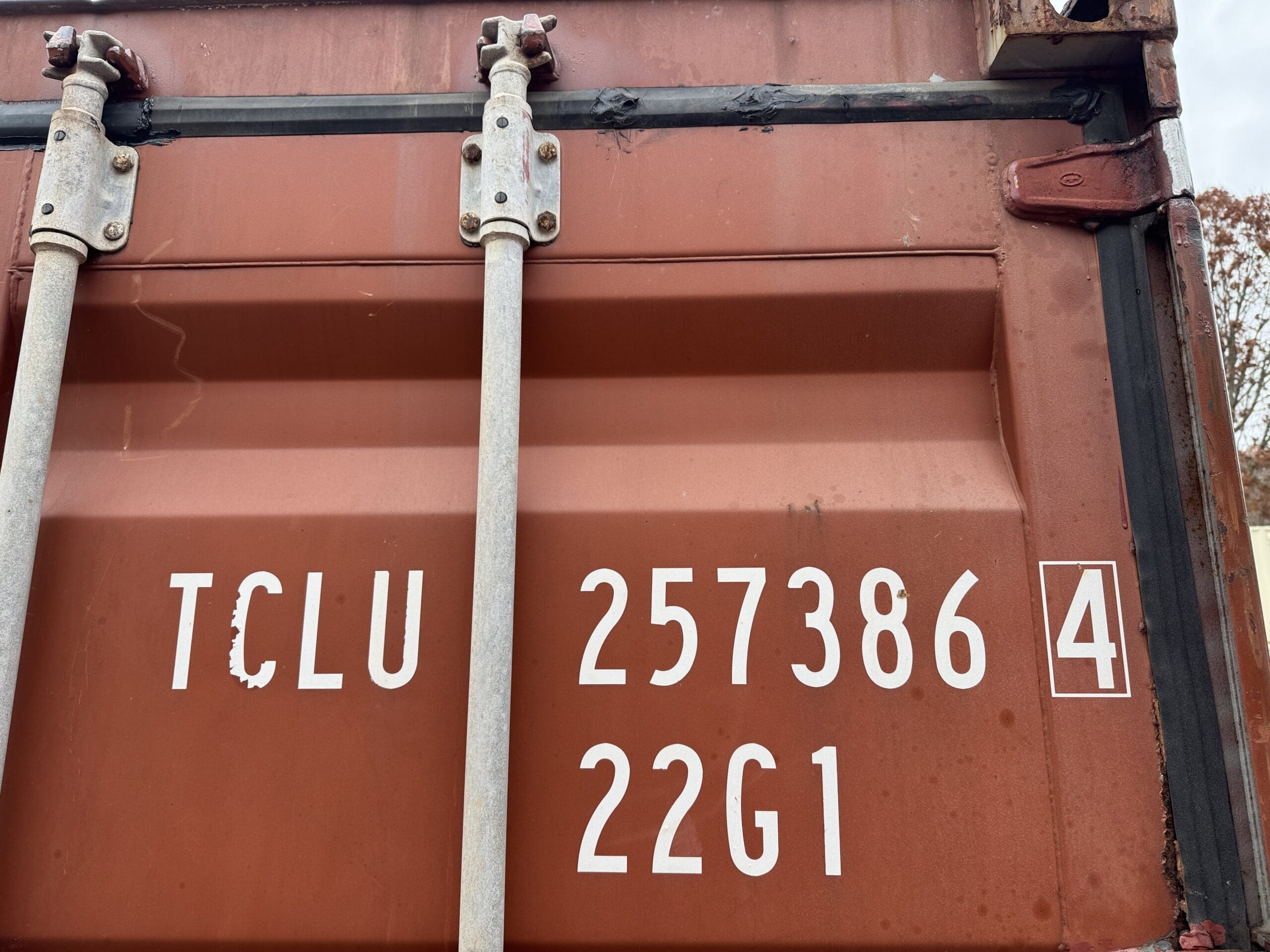 20ft Used Shipping Container – Wind & Watertight – Red — 20ft — used (image 2 of 12)