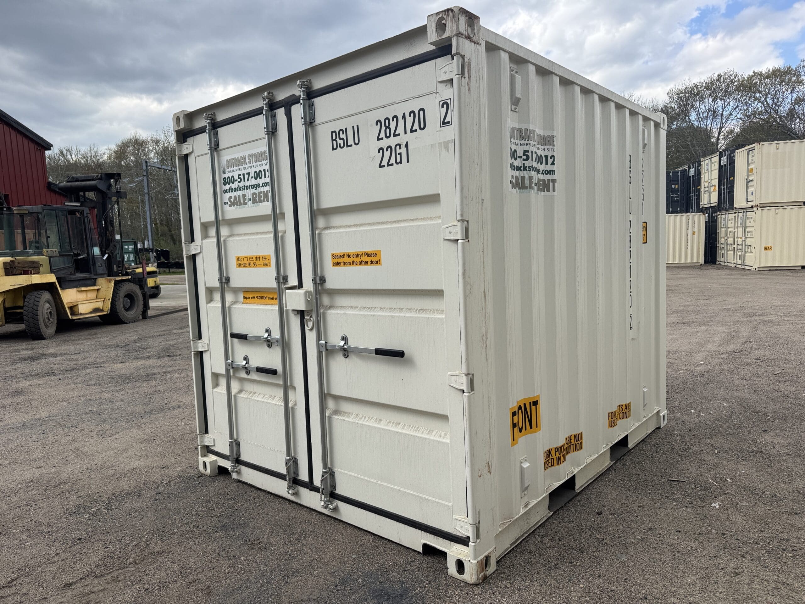 10ft New Shipping / Storage Container – Wind & Watertight – White — 10ft — new (image 8 of 10)