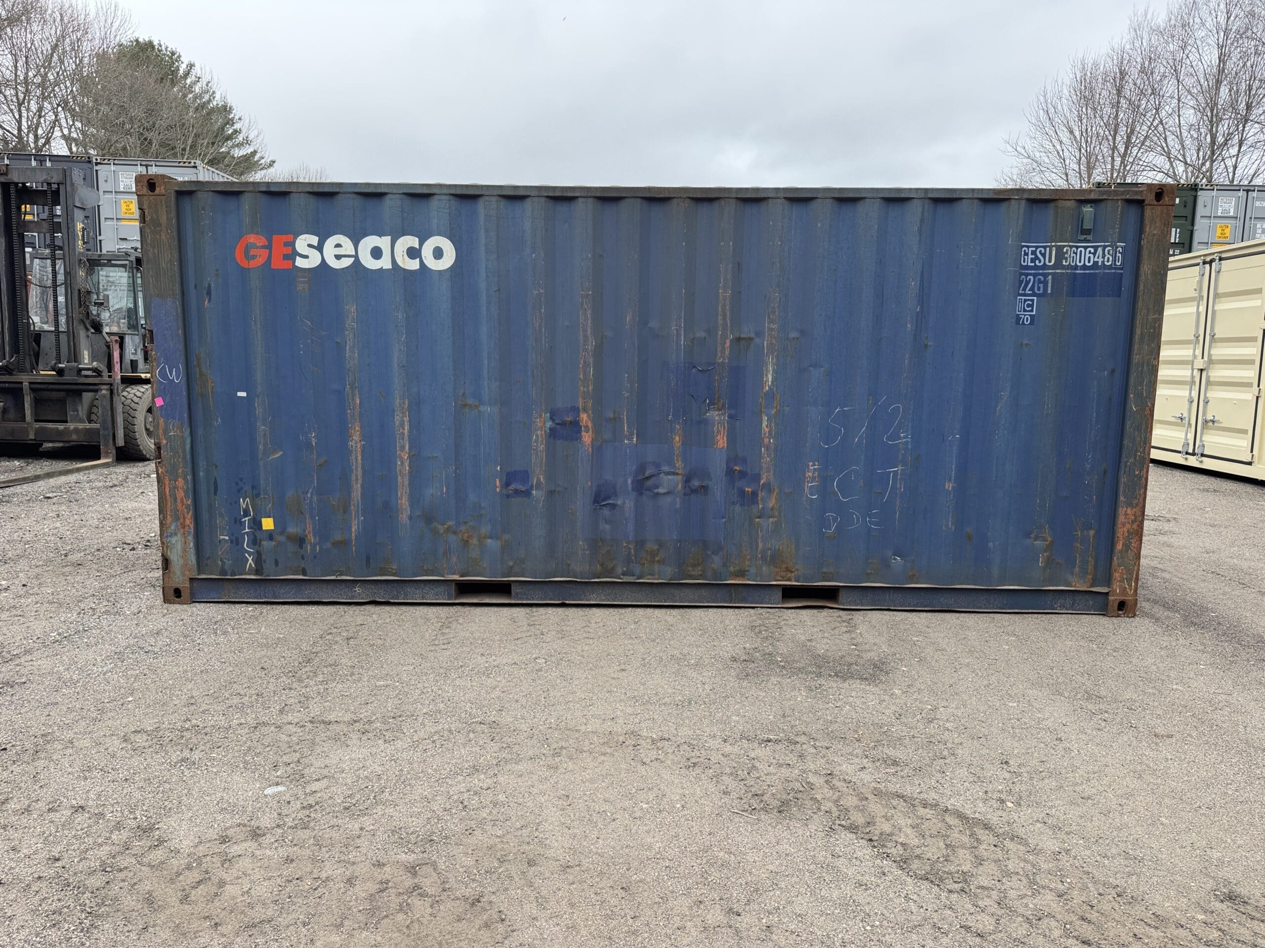 20ft Used Shipping Container – Wind & Watertight – Blue — 20ft — used (image 7 of 12)