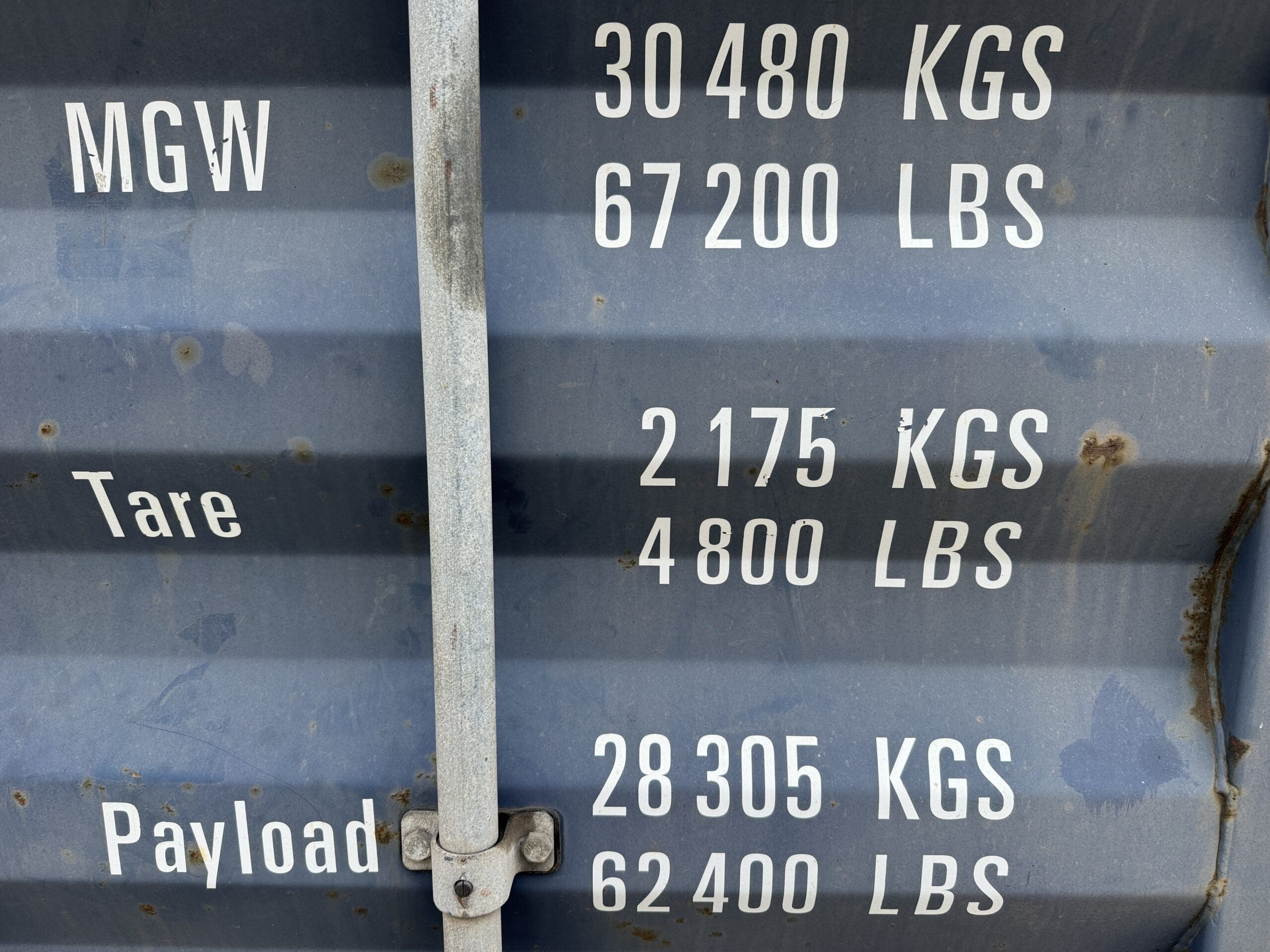 20ft Used Shipping Container – Wind & Watertight – Blue — 20ft — used (image 4 of 12)