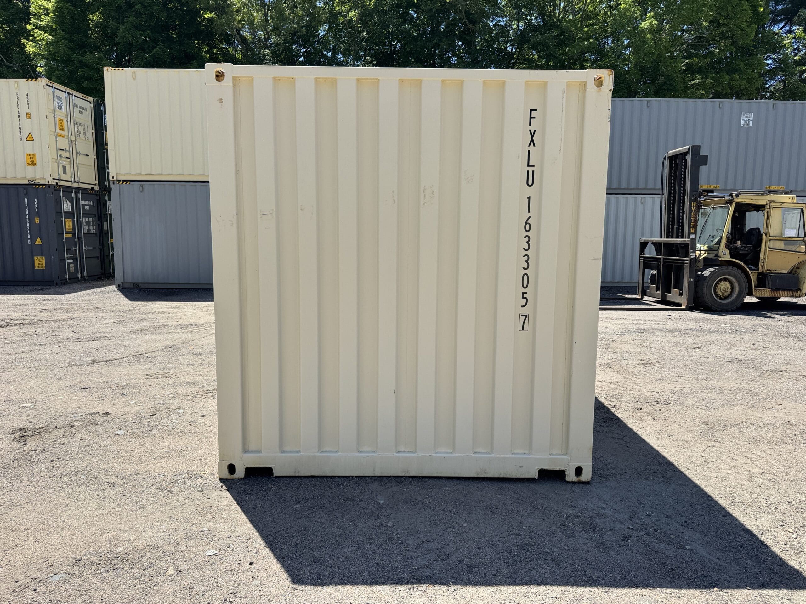 20ft Used Shipping Container – Wind & Watertight – Beige — 20ft — used (image 11 of 12)