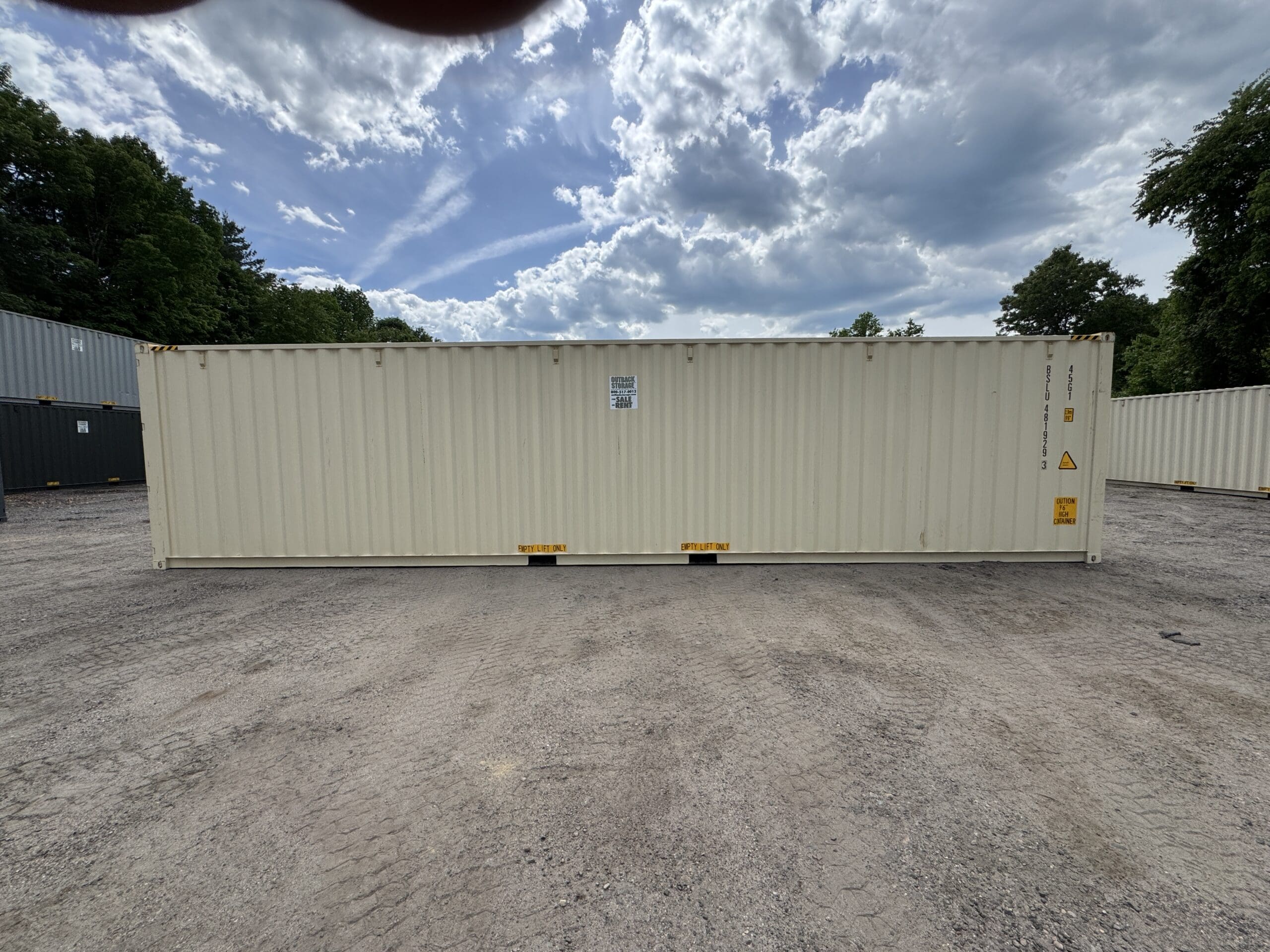 40ft New High Cube Shipping Container – Wind & Watertight – Beige — 40ft — new (image 9 of 12)