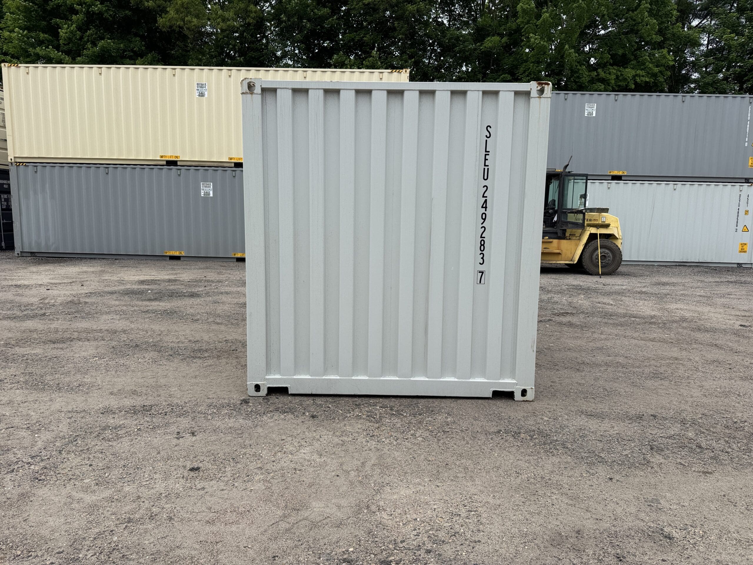 20ft New Shipping Container – Wind & Watertight – Gray — 20ft — new (image 11 of 12)