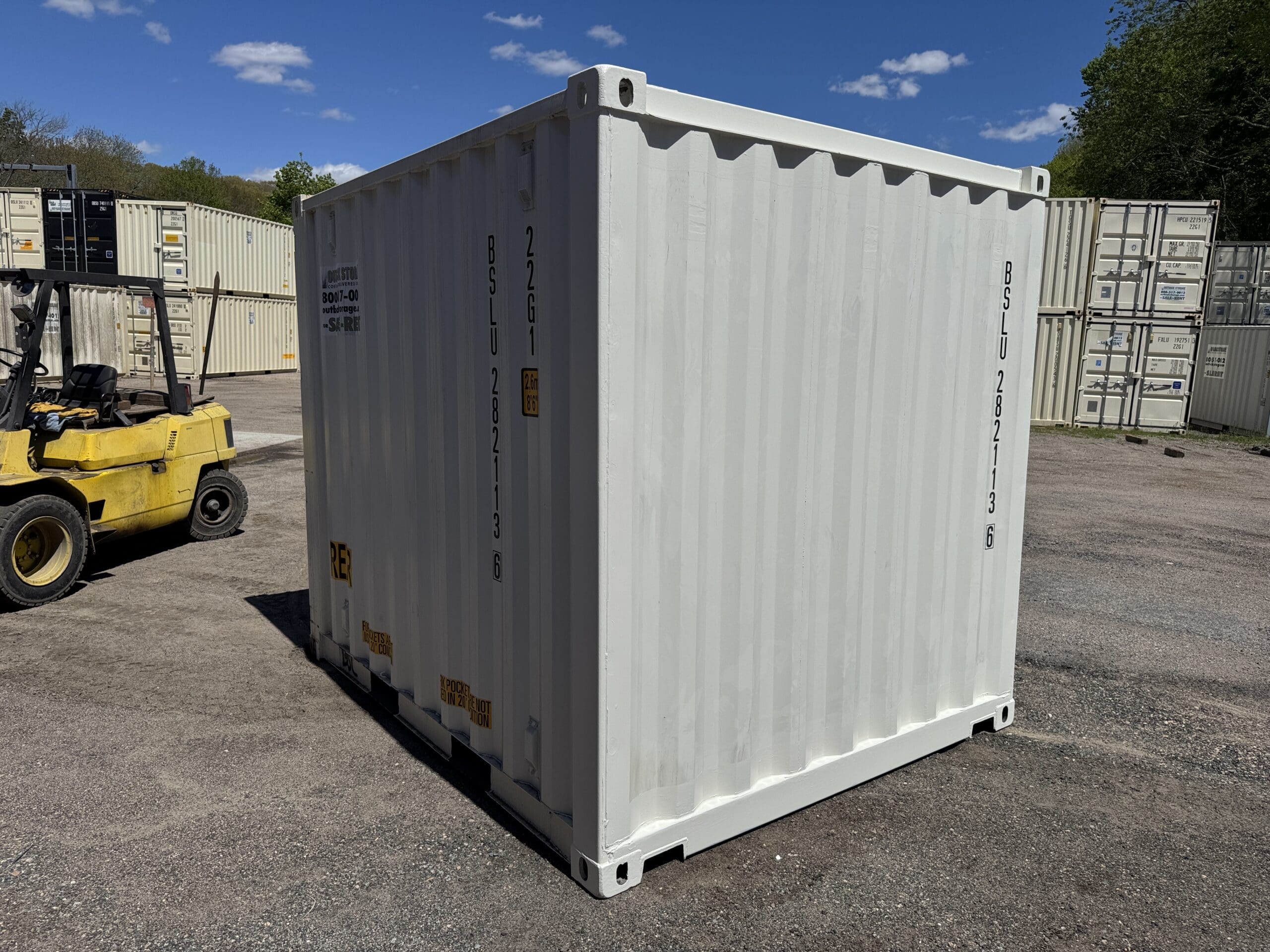 10ft New Shipping / Storage Container – Wind & Watertight – White — 10ft — new (image 10 of 10)