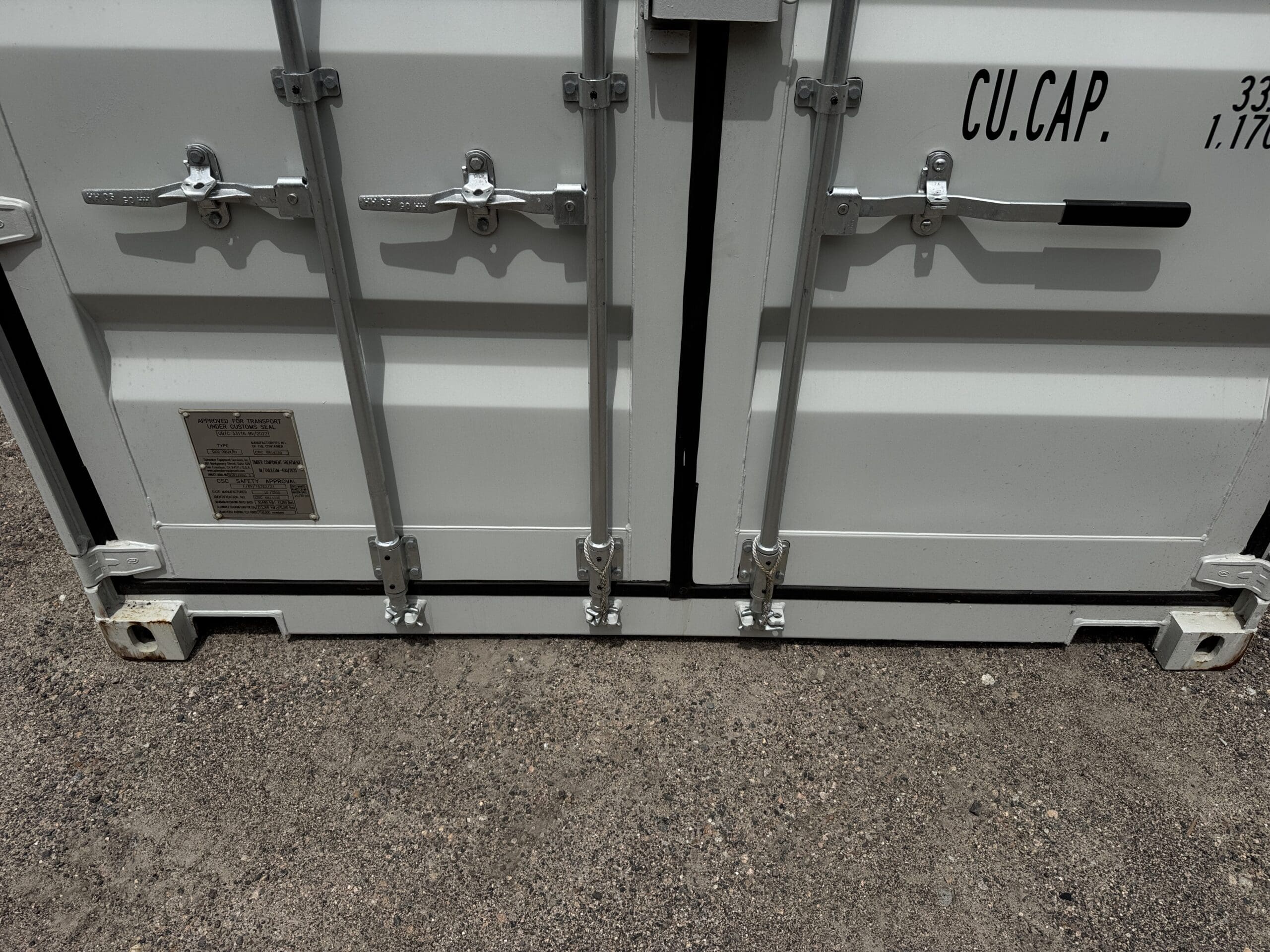 20ft New Shipping Container – Wind & Watertight – Gray — 20ft — new (image 6 of 12)