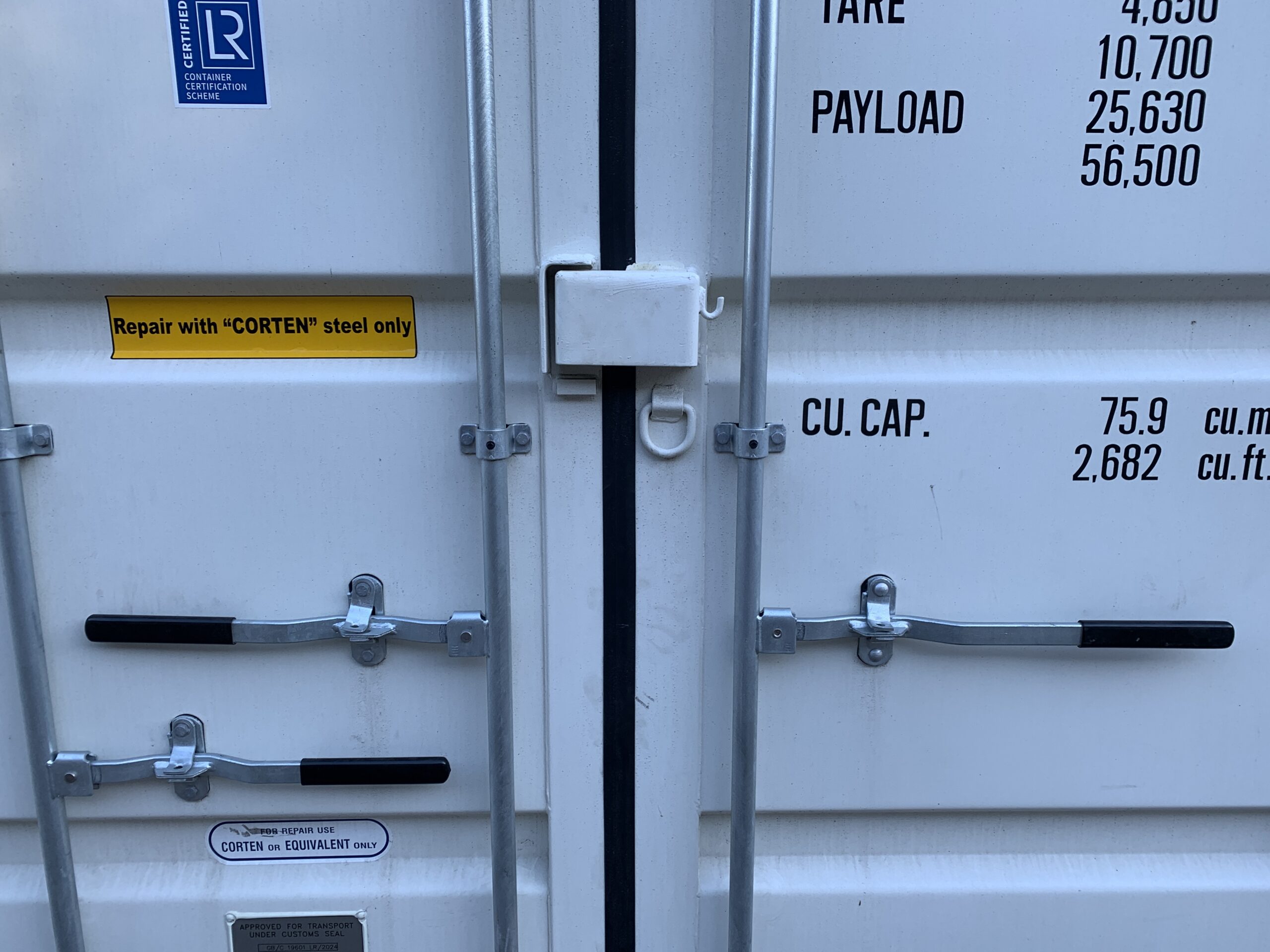 UNIQUE 16ft New High Cube Shipping / Storage Container – Wind & Watertight – White — 16ft — new (image 4 of 11)