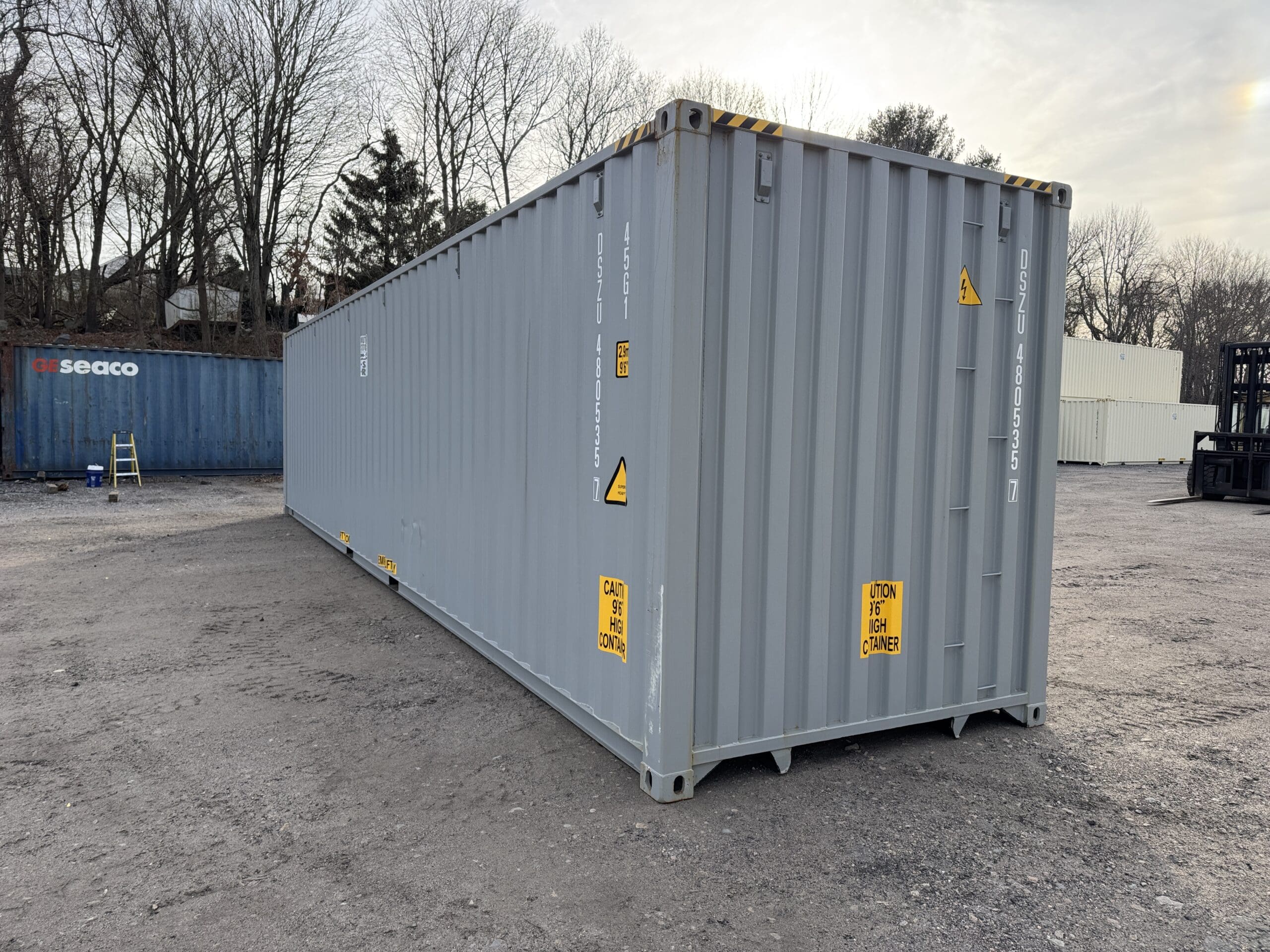 40ft New High Cube Shipping Container – Wind & Watertight – Gray — 40ft — new (image 10 of 12)