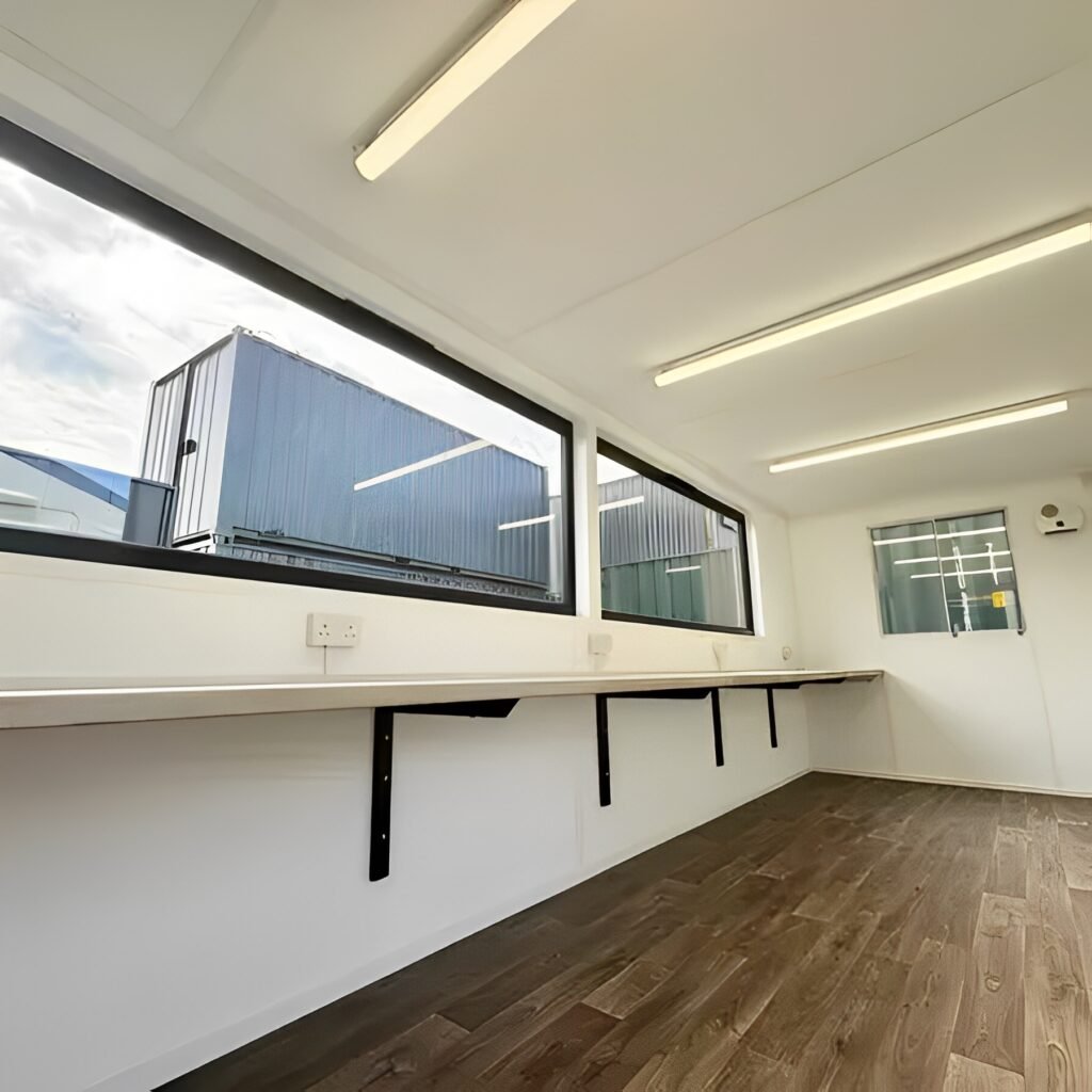 21ft x 8ft Custom Cabin Office / Canteen | Picture Windows | Portable Building — 20ft — new (image 12 of 12)