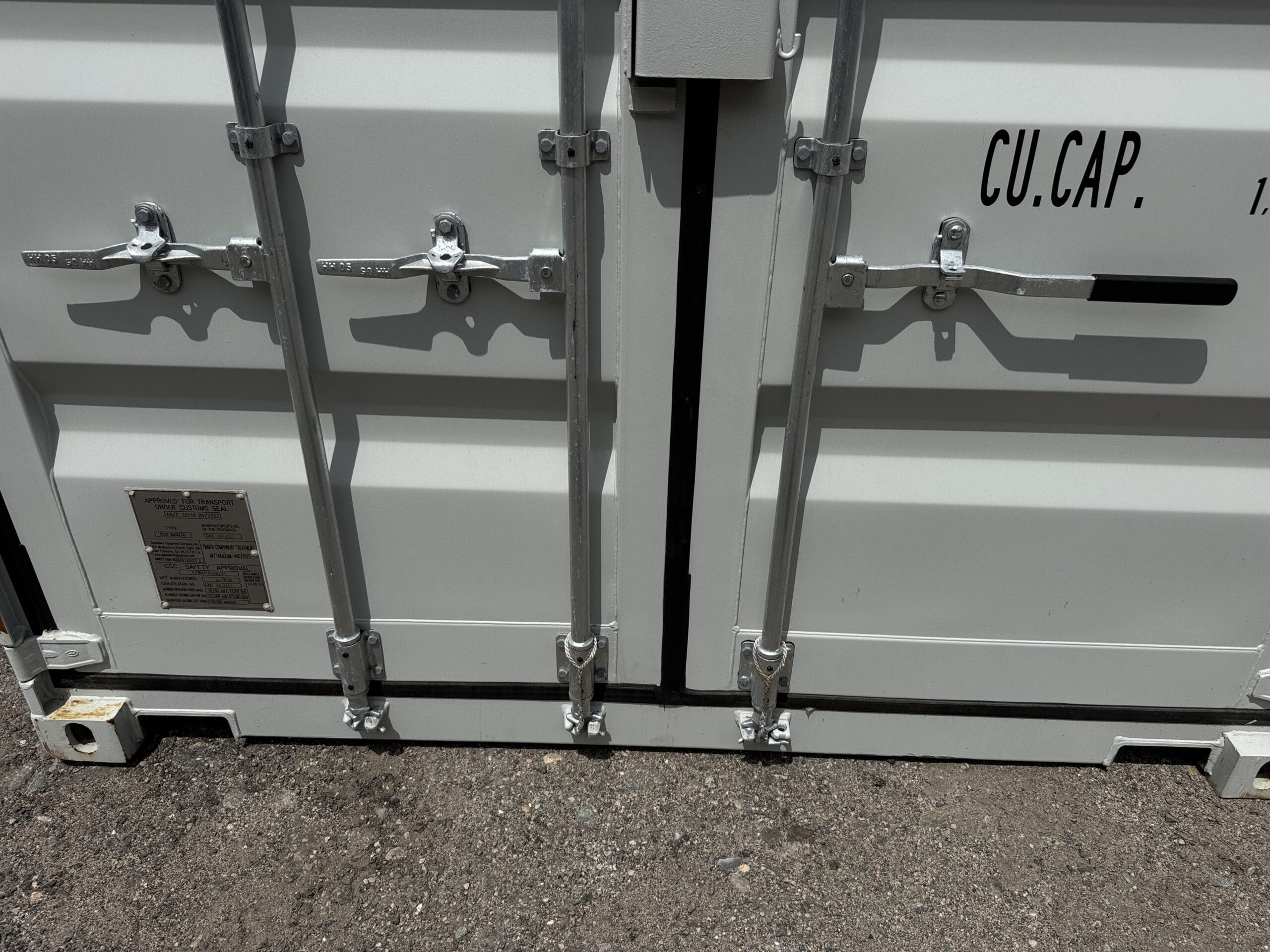 20ft New Shipping Container – Wind & Watertight – Gray — 20ft — new (image 6 of 12)