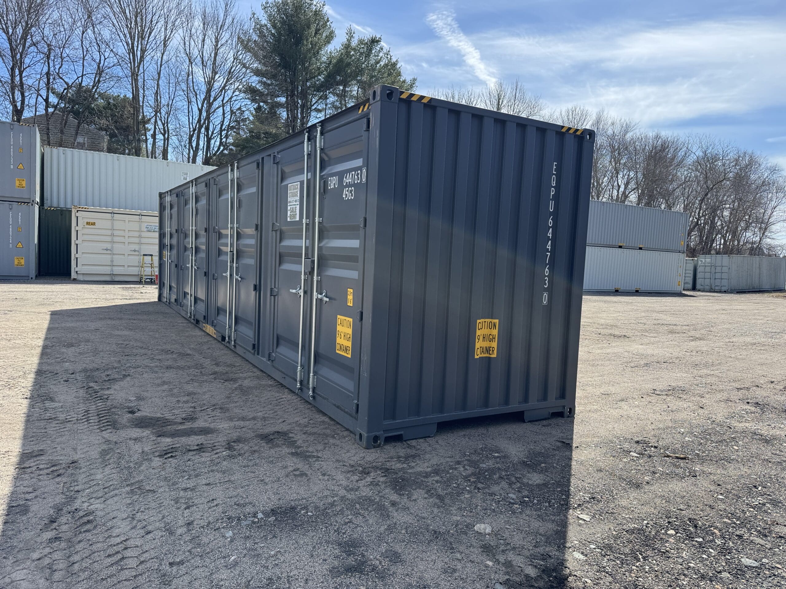 40ft New High Cube Shipping Container – Wind & Watertight – Dk Gray — 40ft — new (image 10 of 12)