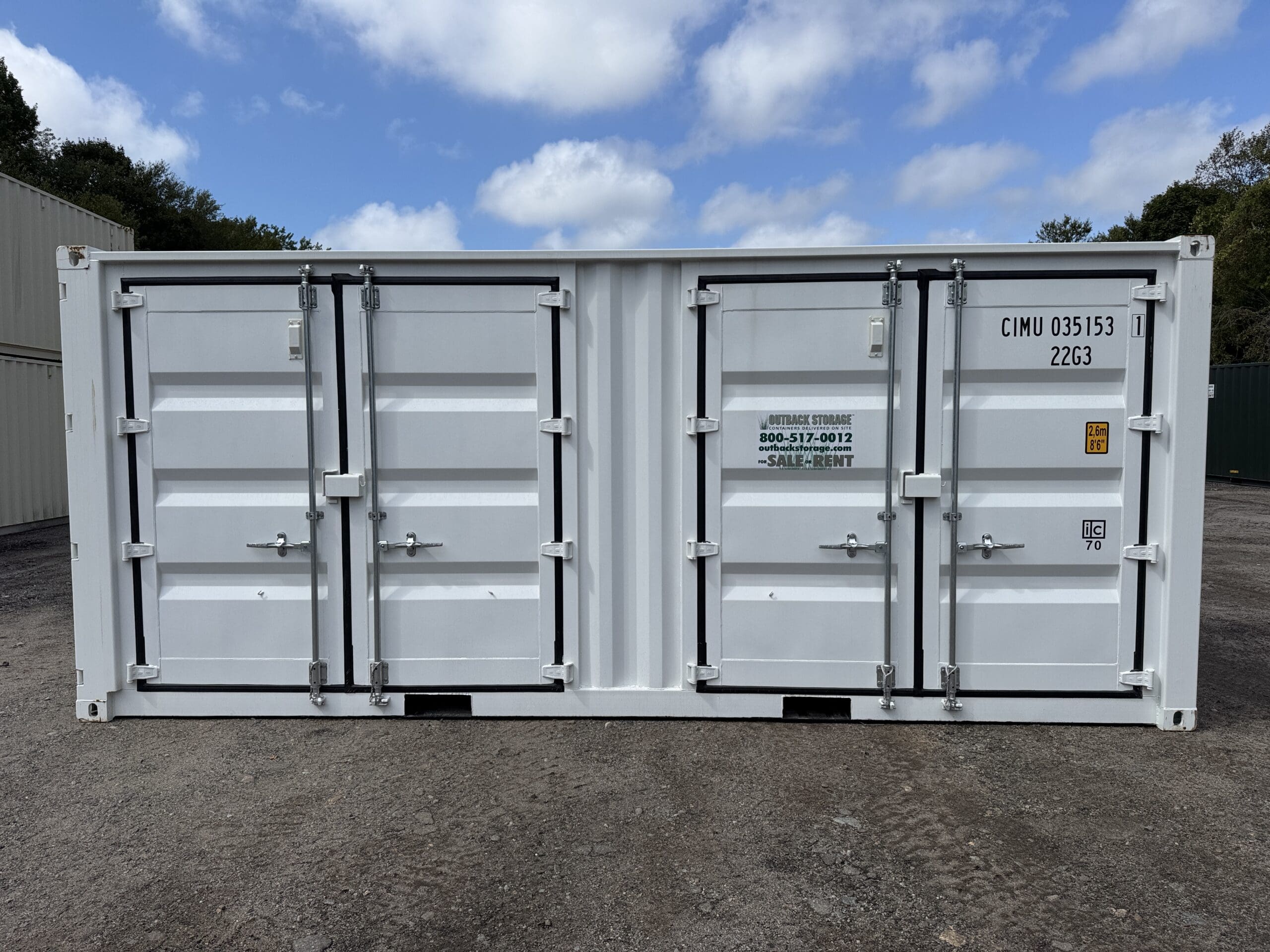 20ft New Shipping Container – Wind & Watertight – White — 20ft — new (image 10 of 12)