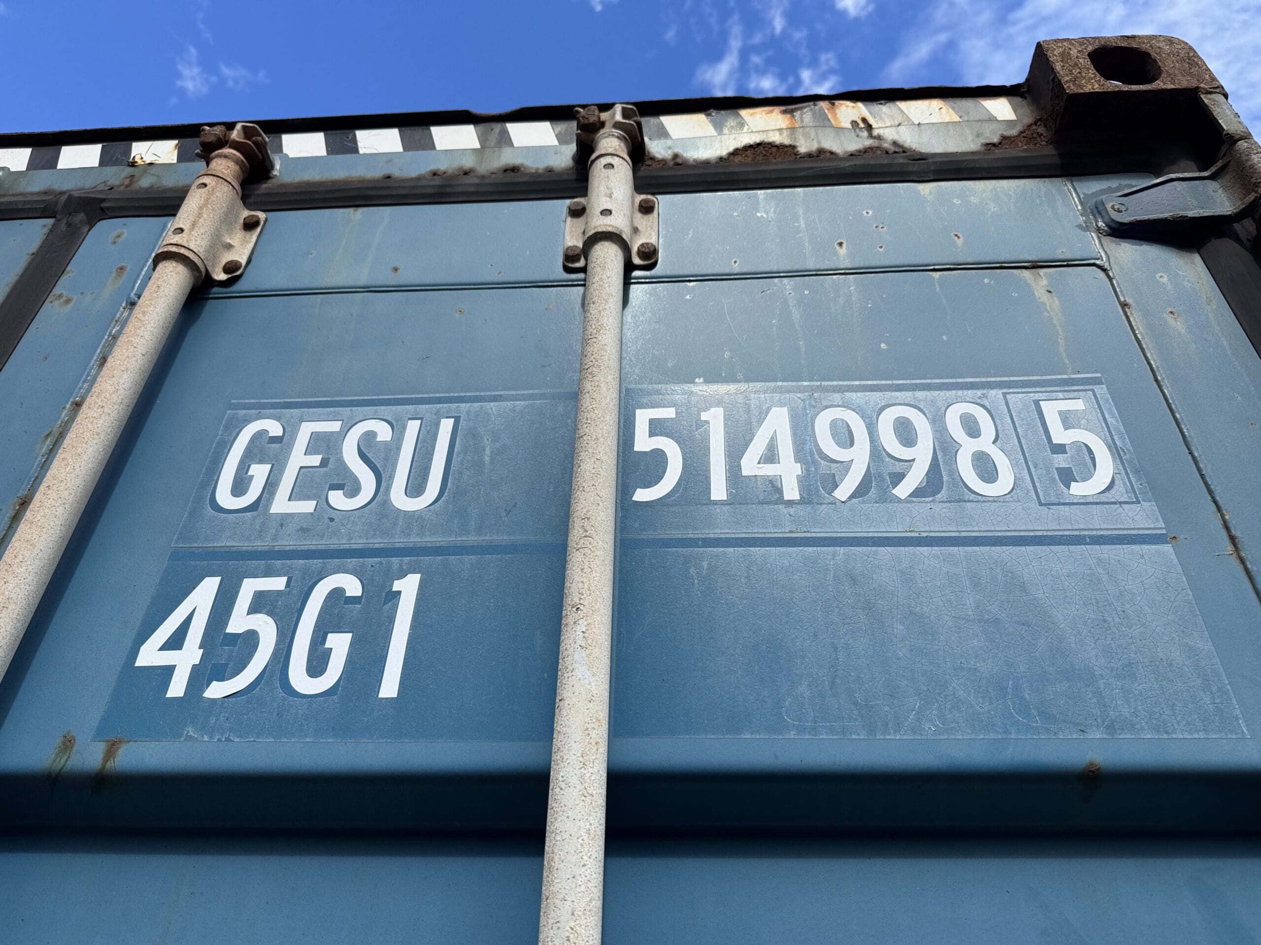 40ft Used High Cube Shipping Container – Wind & Watertight – Blue — 40ft — used (image 2 of 12)