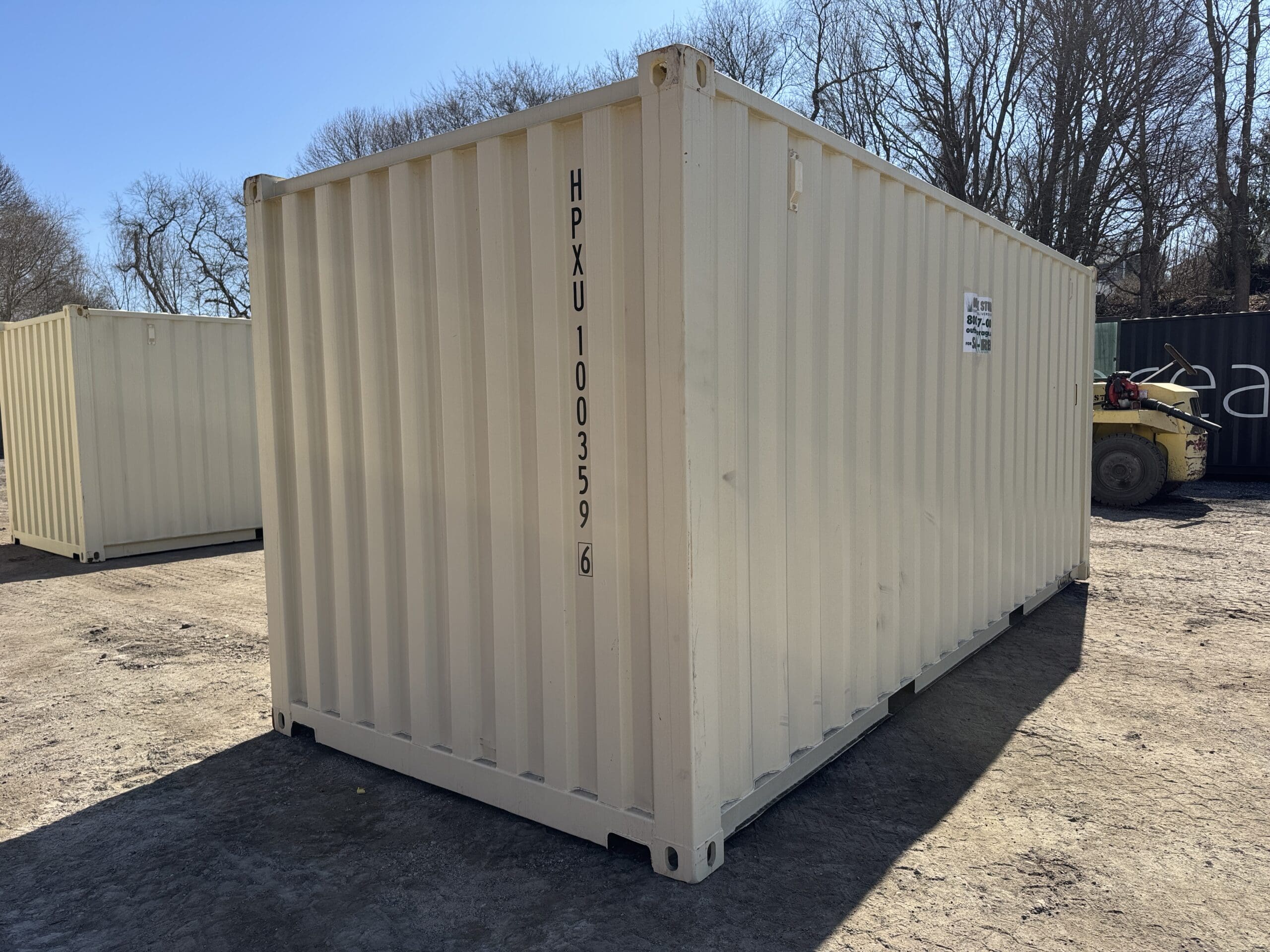 20ft New Shipping Container – Wind & Watertight – Beige — 20ft — new (image 2 of 12)