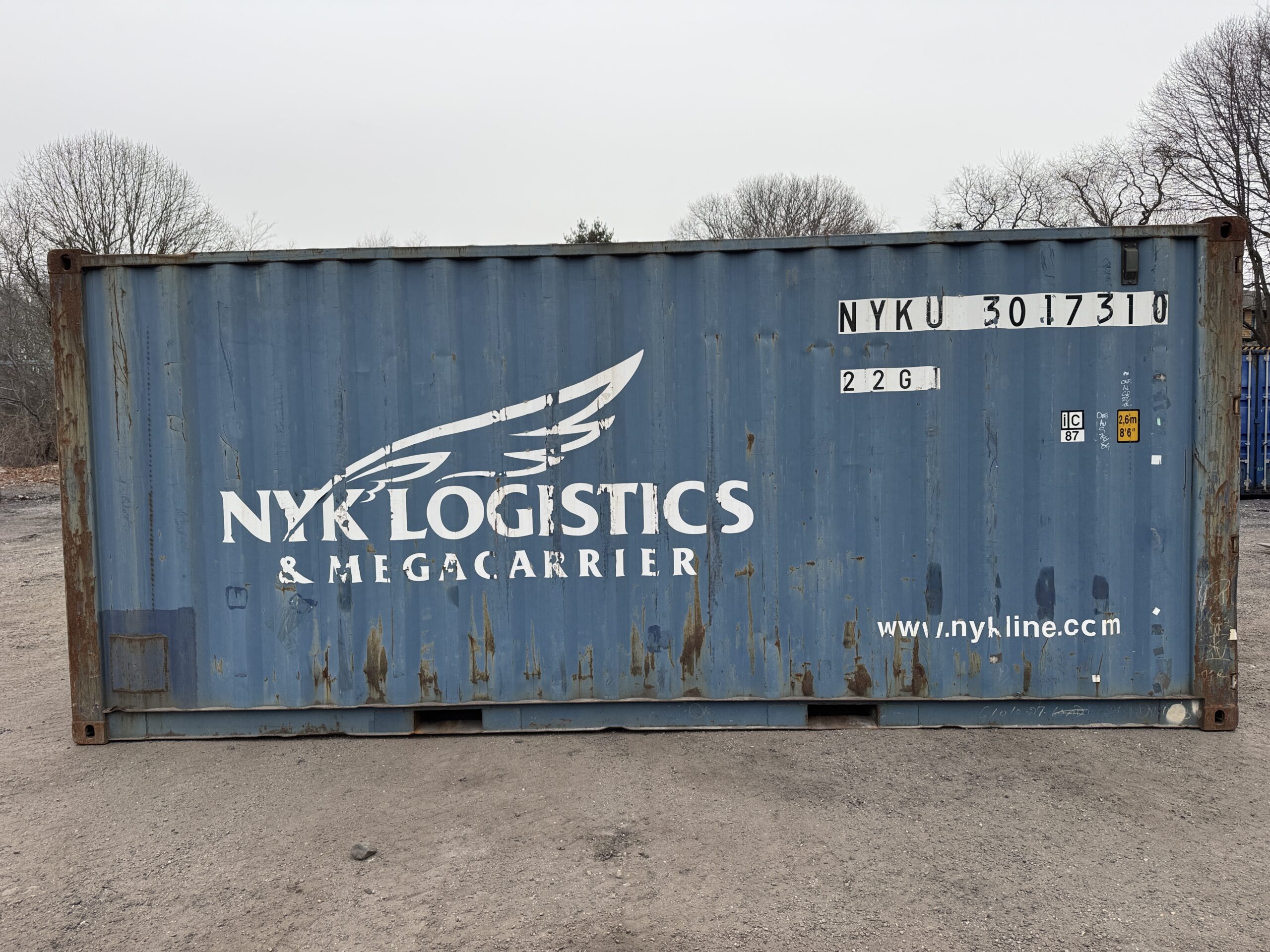 20ft Used Shipping Container – Wind & Watertight – Blue — 20ft — used (image 11 of 12)