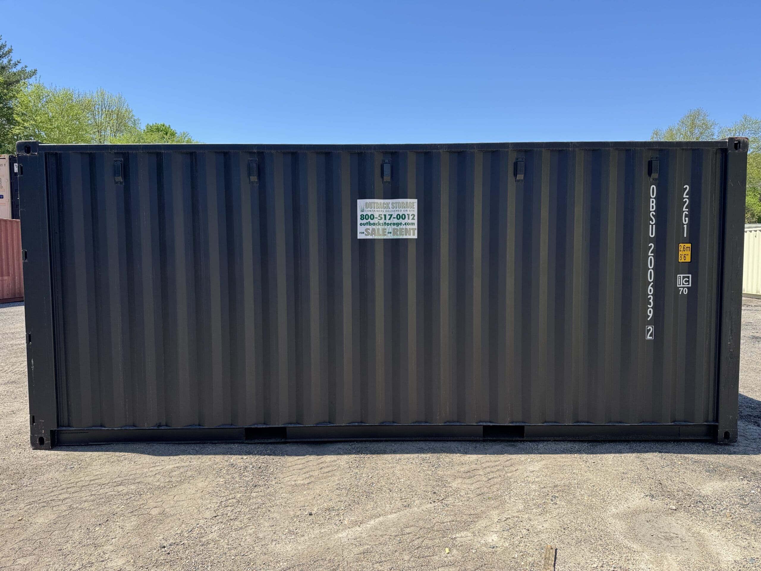 20ft New Shipping Container – Wind & Watertight – Black — 20ft — new (image 12 of 12)