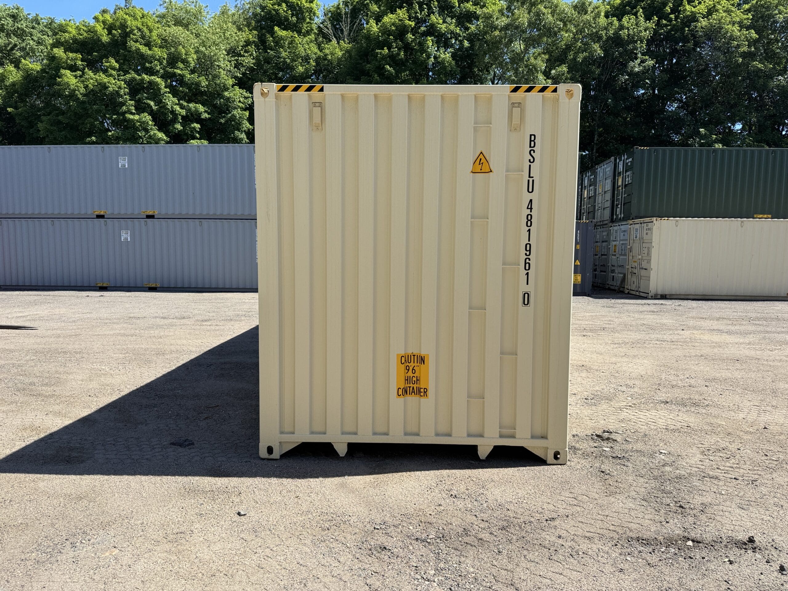 40ft New High Cube Shipping Container – Wind & Watertight – Beige — 40ft — new (image 11 of 12)