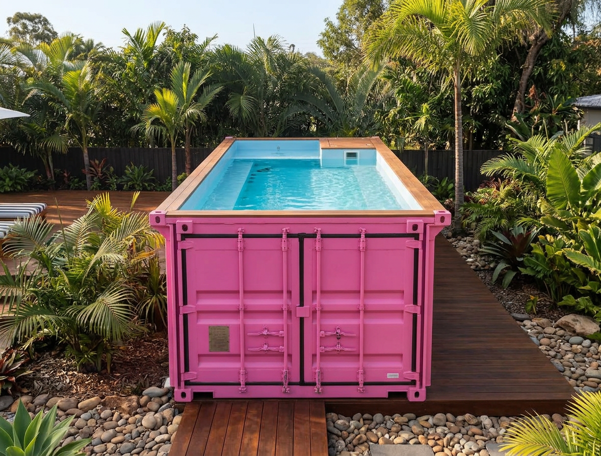Pink 30 FT Container Pool — 30ft — new — container pools (image 6 of 6)