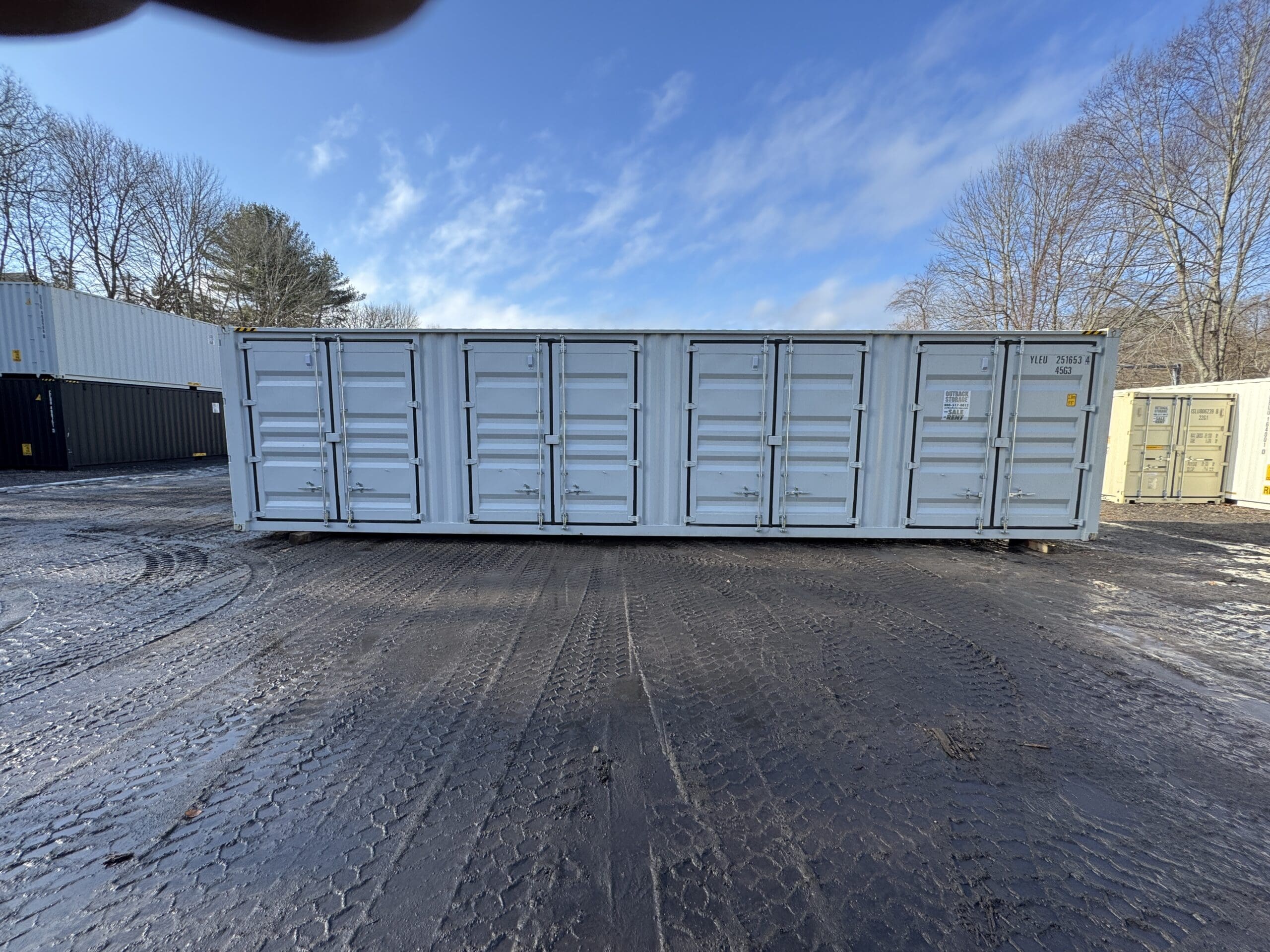 40ft New High Cube Shipping Container – Wind & Watertight – Lt Gray — 40ft — new (image 5 of 12)
