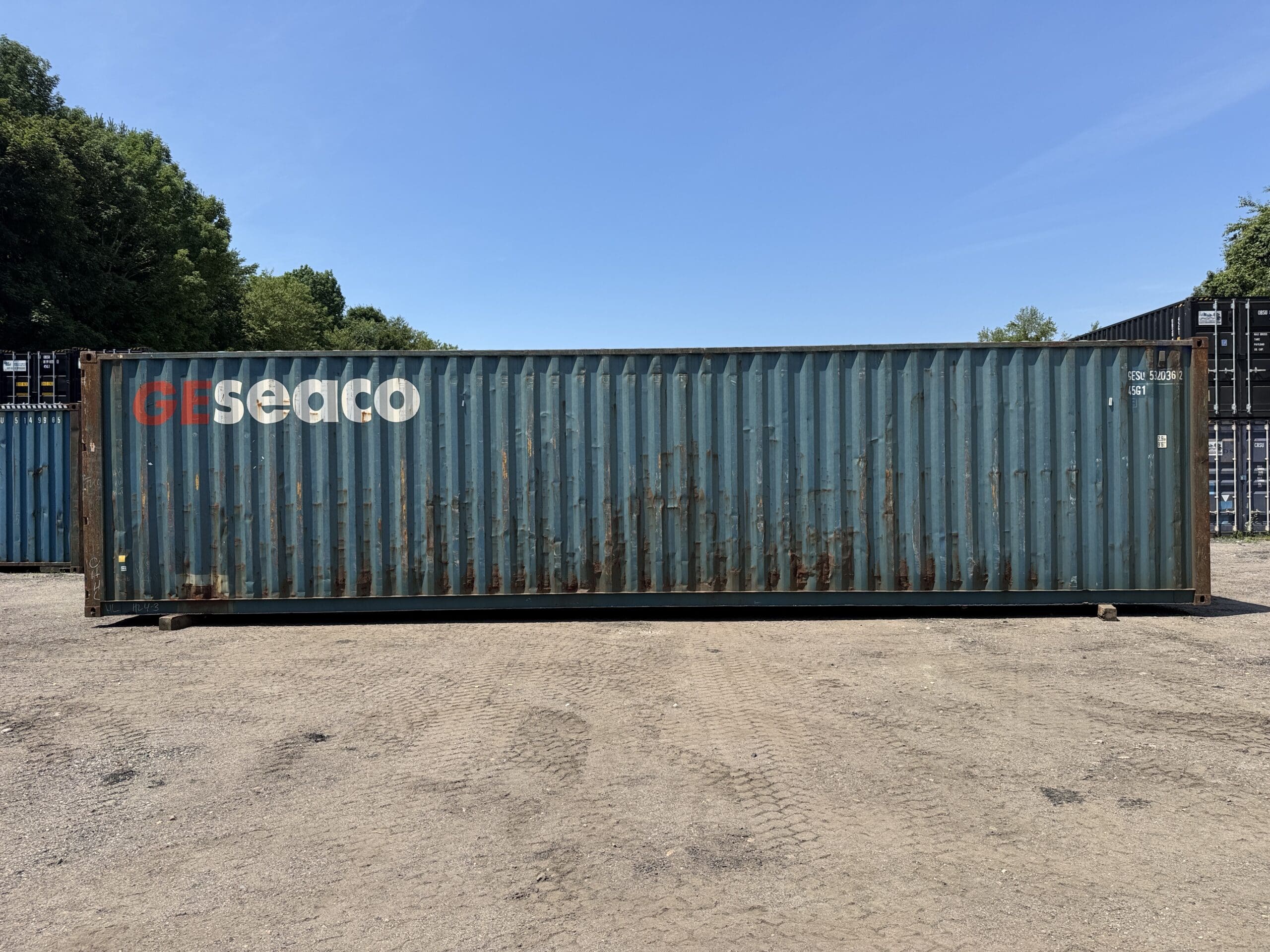 40ft Used High Cube Shipping Container – Wind & Watertight – Blue — 40ft — used (image 6 of 12)