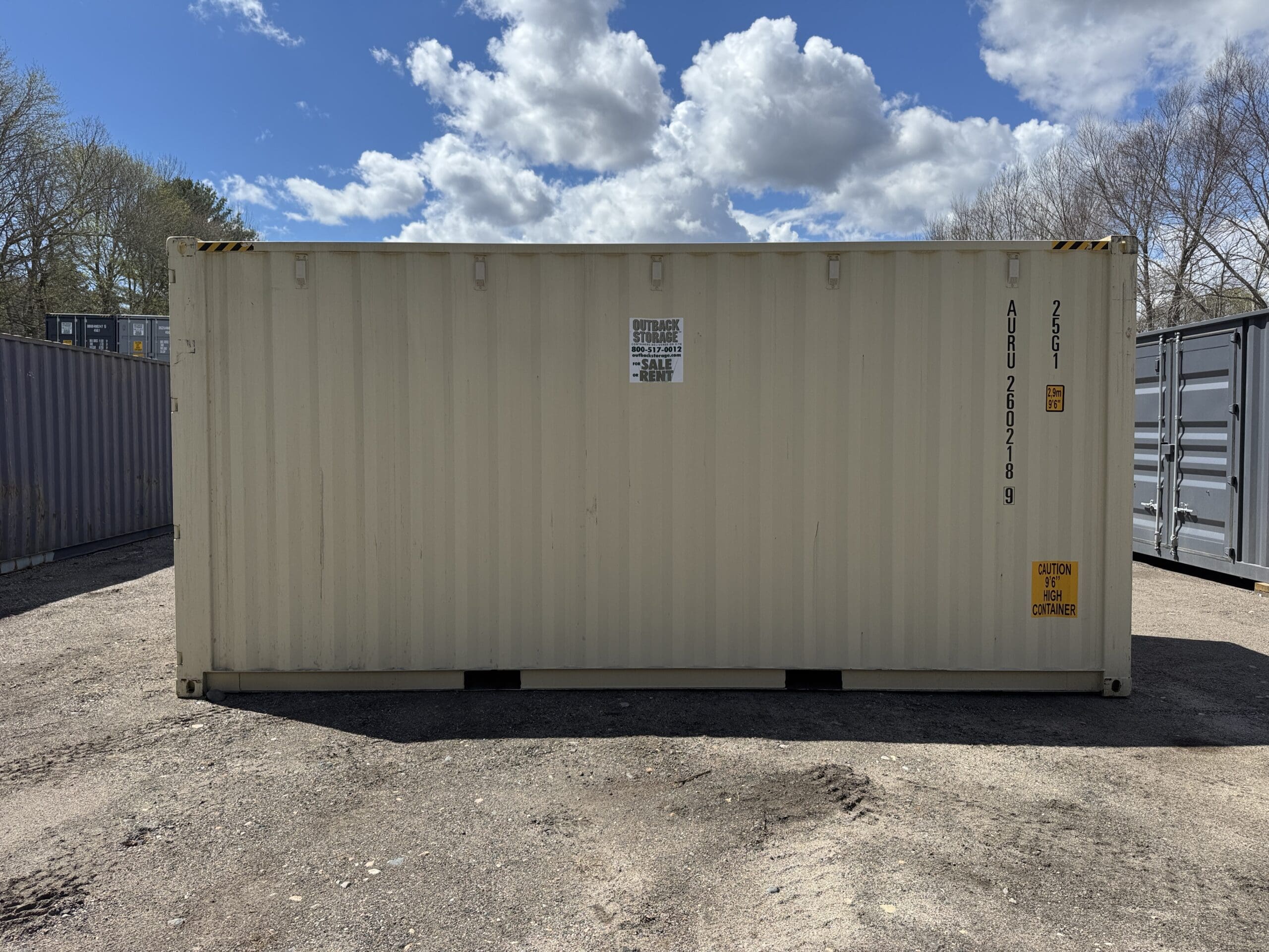 20ft New High Cube Shipping Container – Wind & Watertight – Beige — 20ft — new (image 9 of 12)