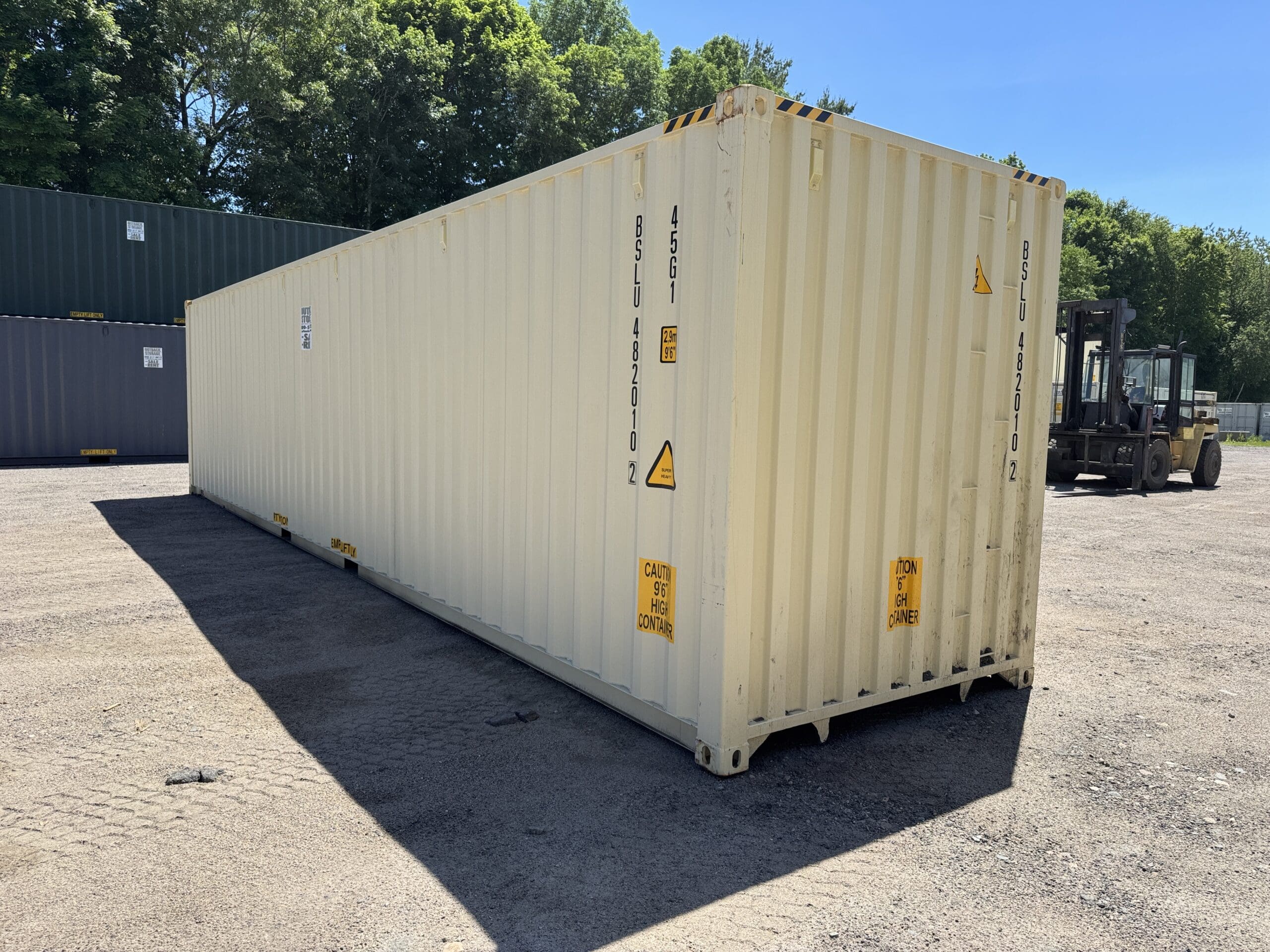 40ft New High Cube Shipping Container – Wind & Watertight – Beige — 40ft — new (image 10 of 12)