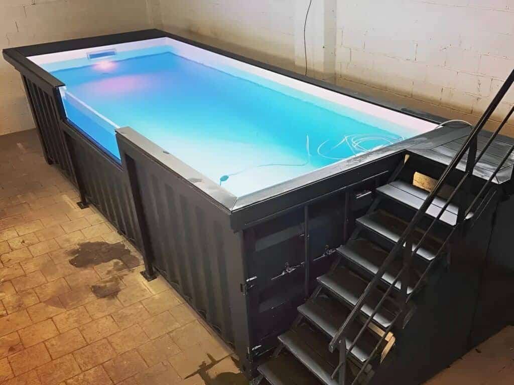 20ft Shipping Container Swimming Pool with Convenient Side Staircase — 20ft — new (image 3 of 10)