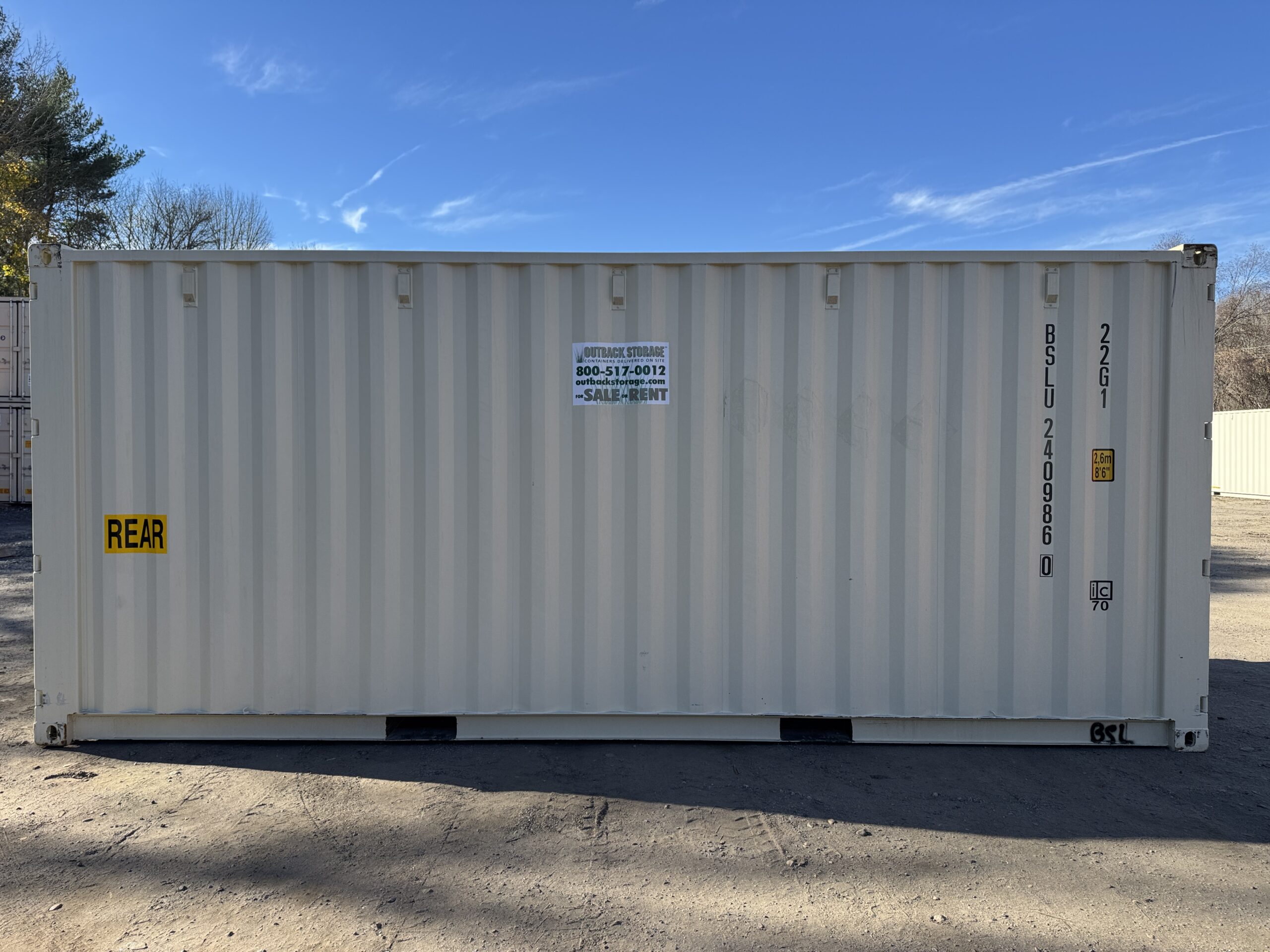 20ft New Shipping Container – Wind & Watertight – Beige — 20ft — new (image 10 of 12)