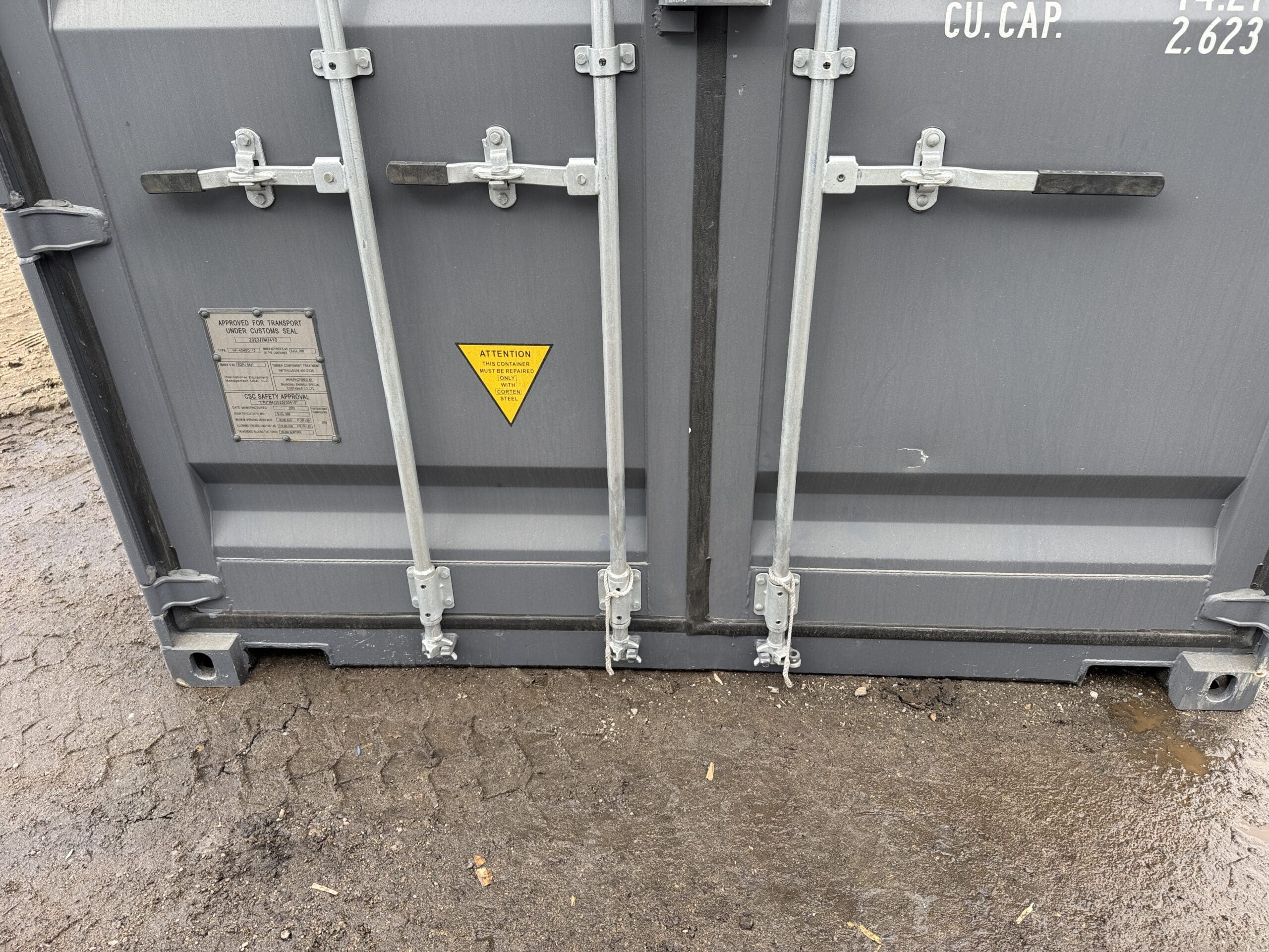 40ft New High Cube Shipping Container – Wind & Watertight – Dk Gray — 40ft — new (image 6 of 12)