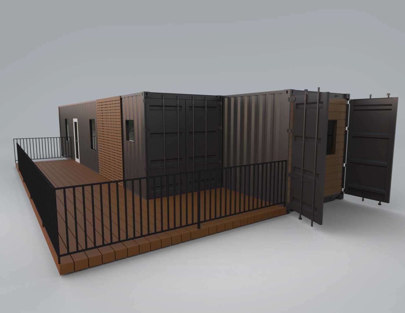 Luxury 2 Bedroom Shipping Container Home | The Clark | Two 40ft Containers — 40ft — new (image 2 of 19)