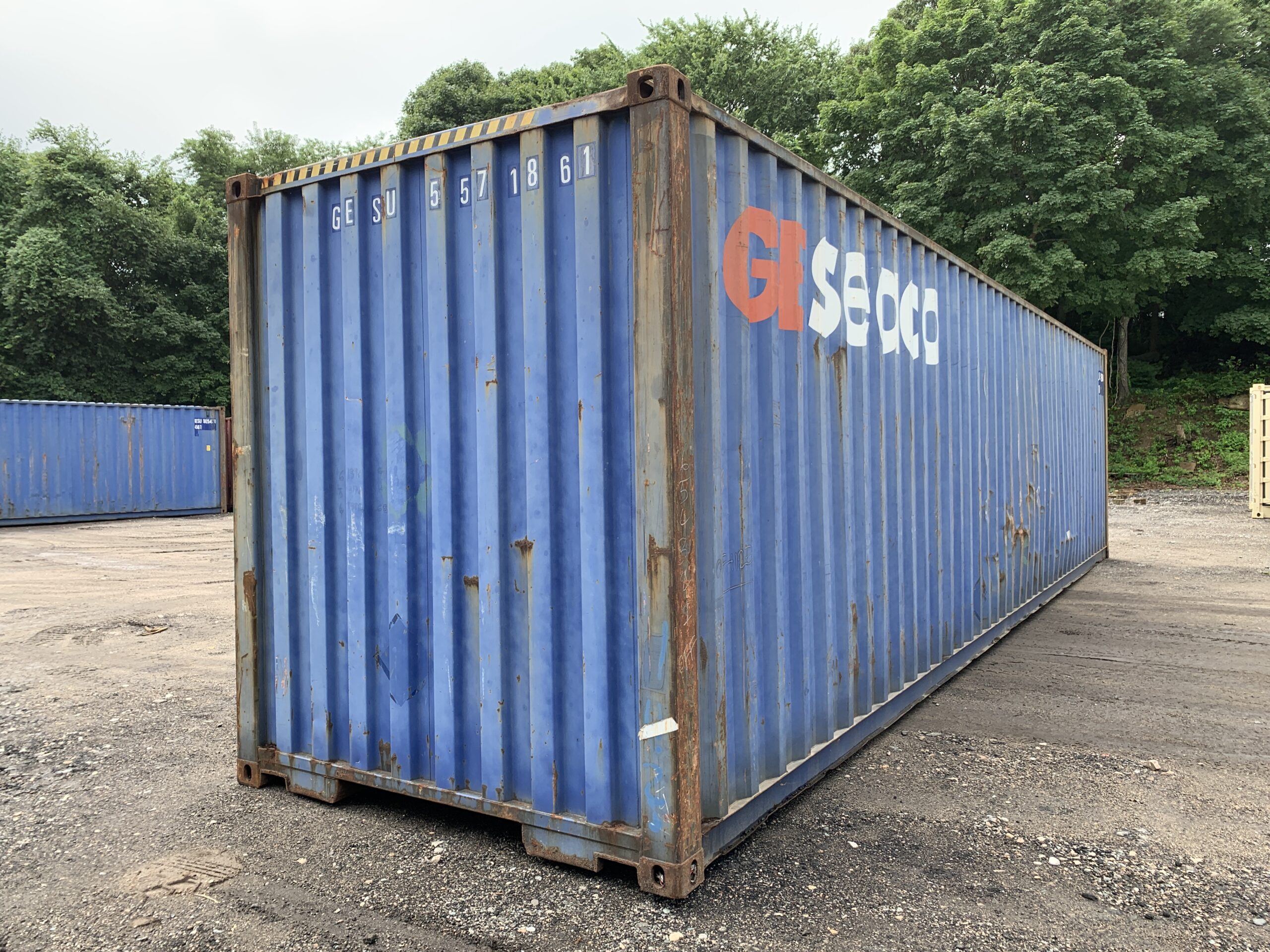 40ft Used High Cube Shipping Container – Wind & Watertight – Blue — 40ft — used (image 9 of 12)