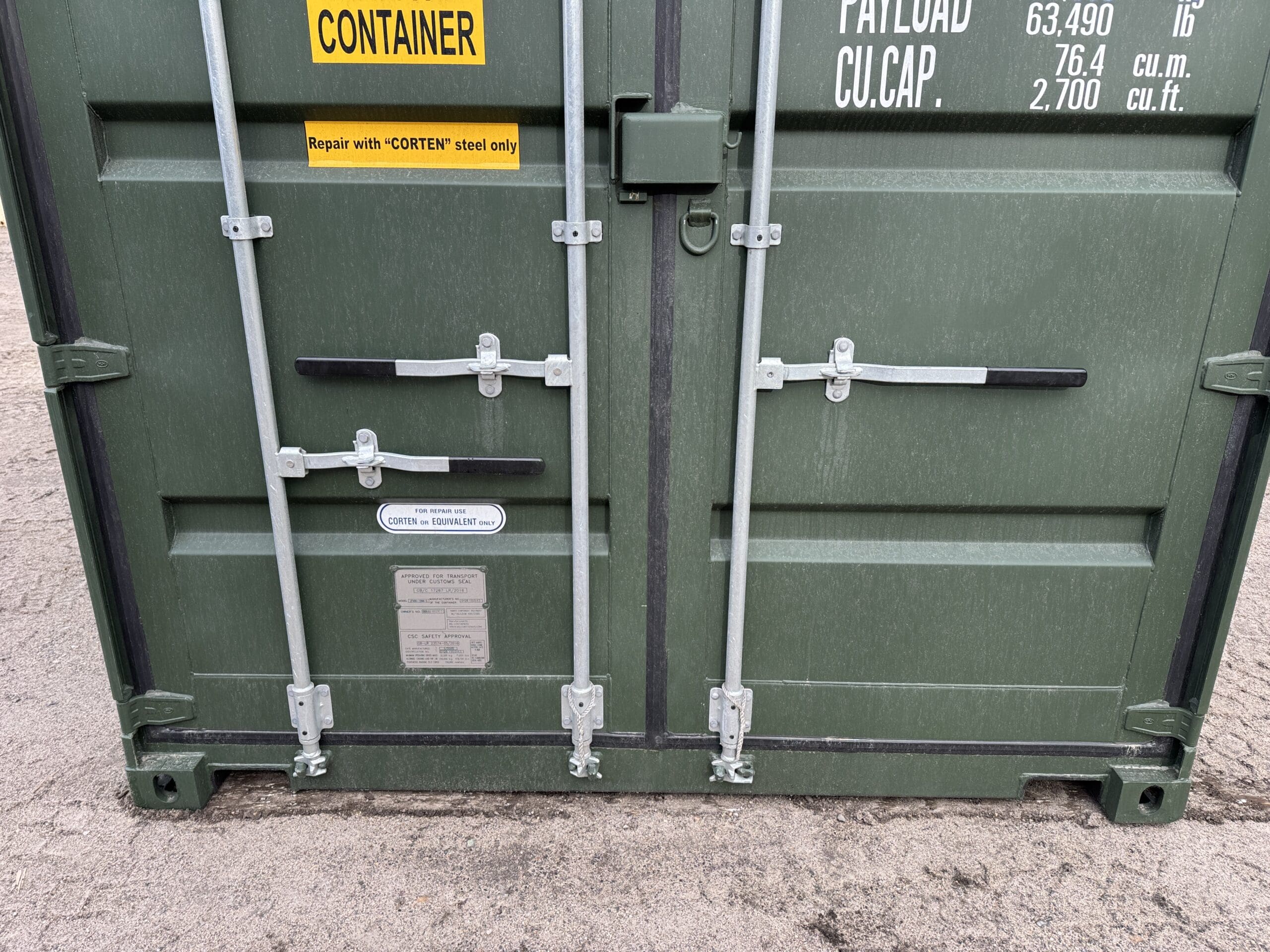 40ft New High Cube Shipping Container – Wind & Watertight – Green — 40ft — new (image 6 of 12)