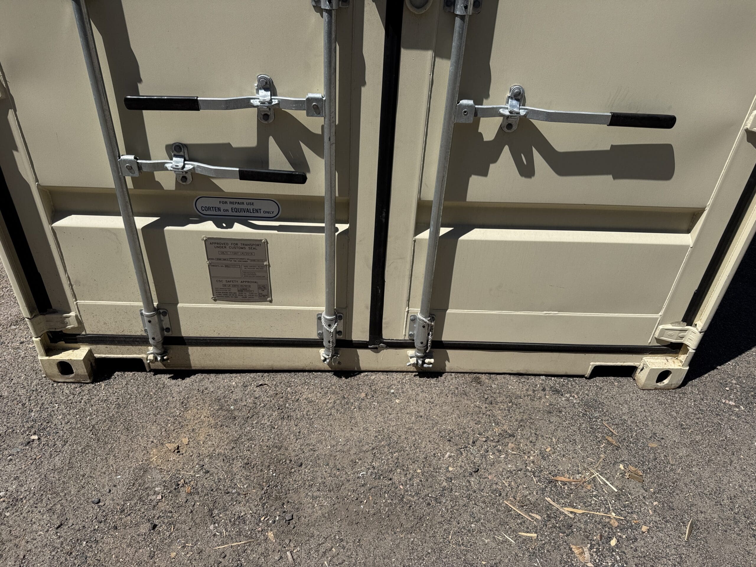 40ft New High Cube Shipping Container – Wind & Watertight – Beige — 40ft — new (image 6 of 12)