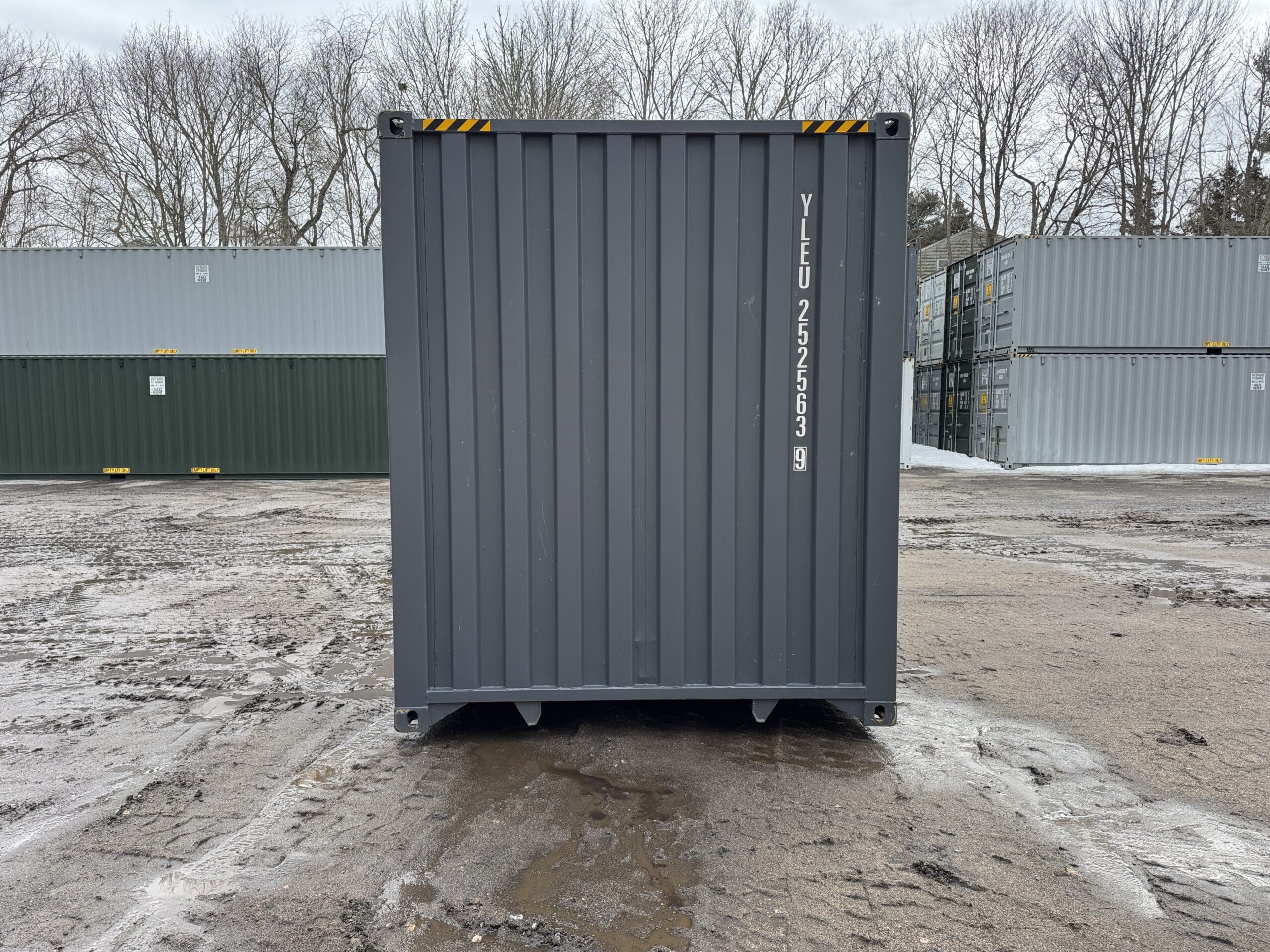 40ft New High Cube Shipping Container – Wind & Watertight – Dk Gray — 40ft — new (image 11 of 12)