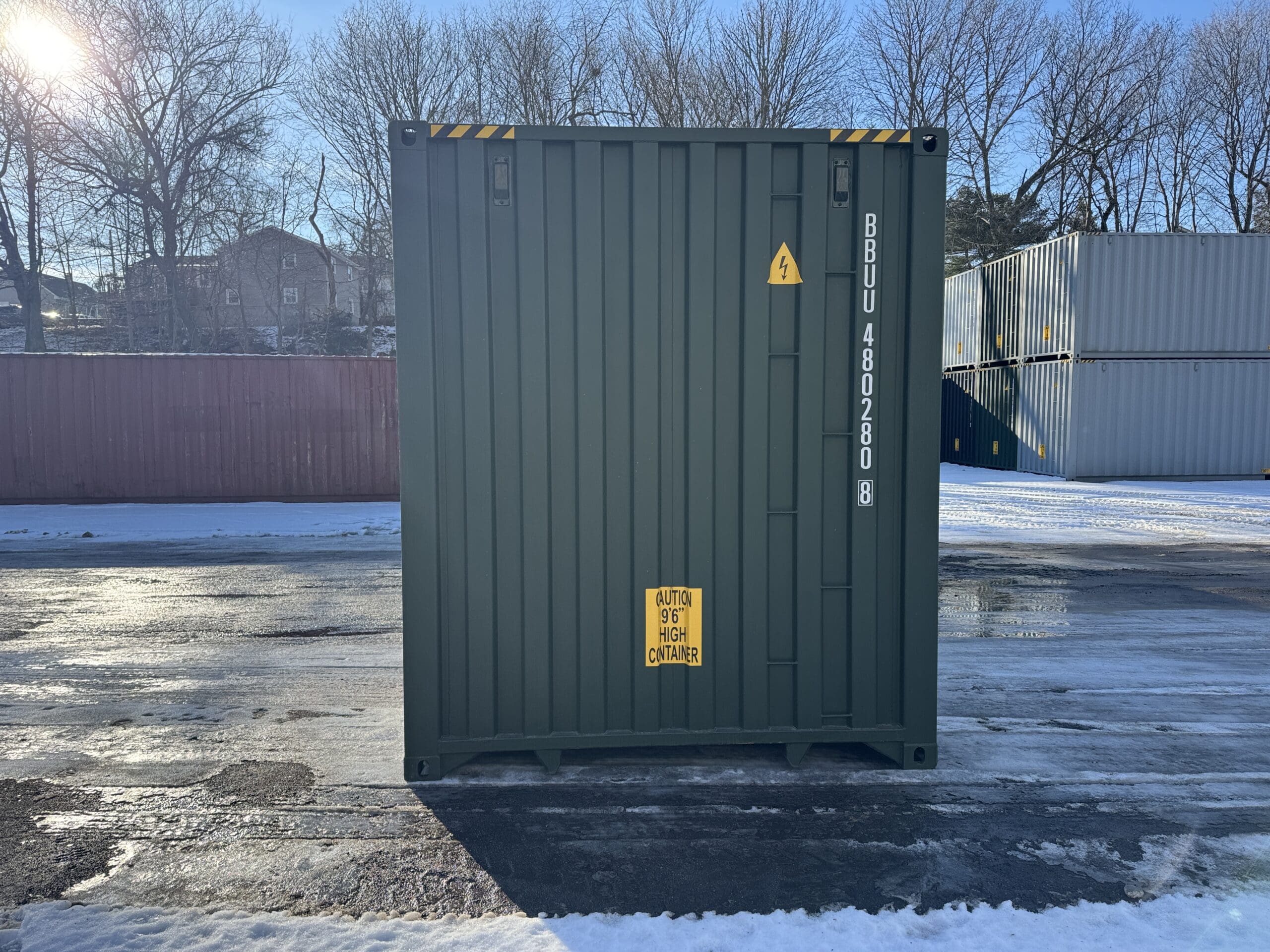 40ft New High Cube Shipping Container – Wind & Watertight – Green — 40ft — new (image 10 of 12)