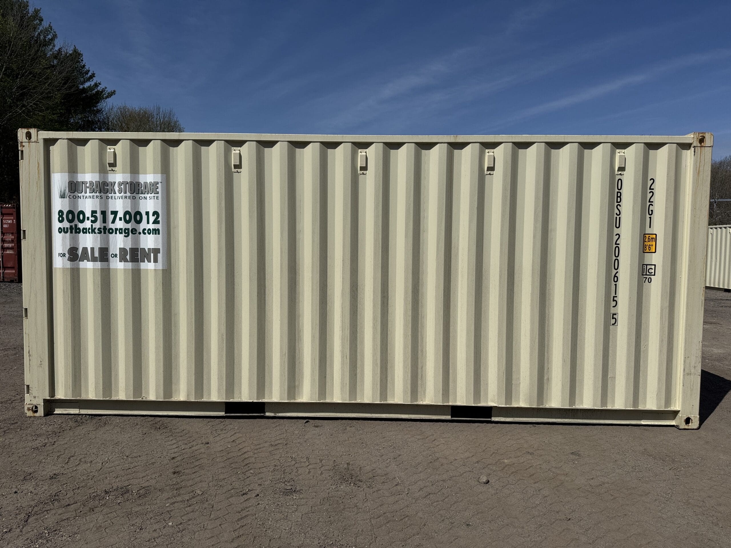 20ft New Shipping Container – Wind & Watertight – Beige — 20ft — new (image 12 of 12)