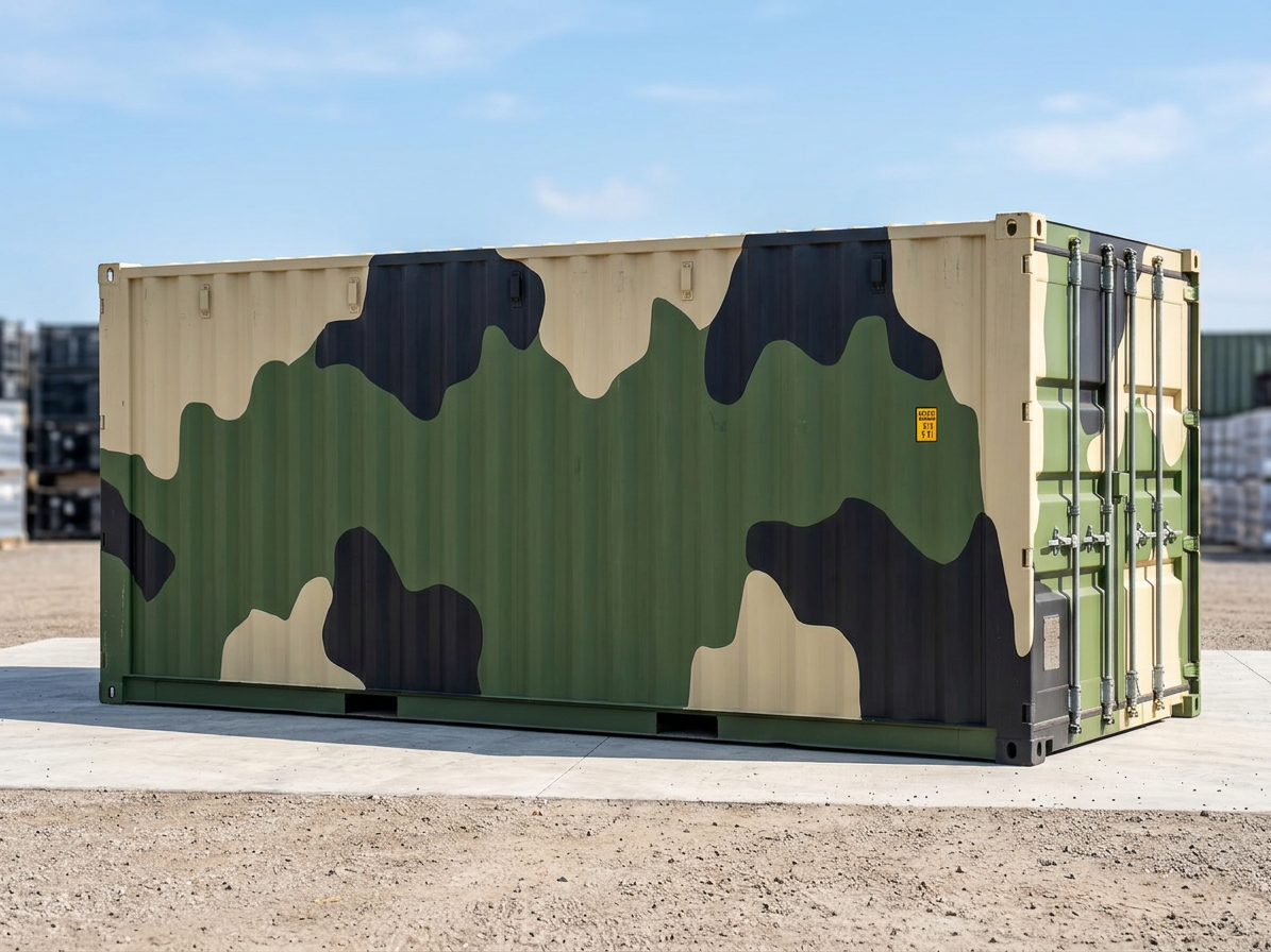 20ft Camouflage Storage Container – Wind & Water Tight — 20ft — new — storage containers (image 6 of 6)